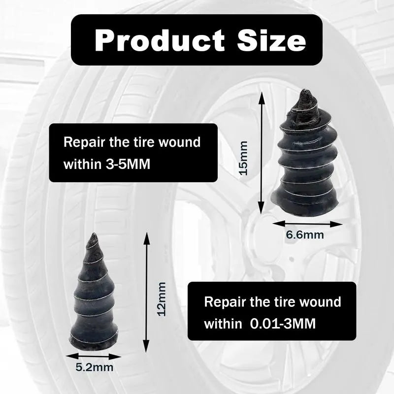Coocoe Self Sealing Rubber Tire Repair Nail Kit