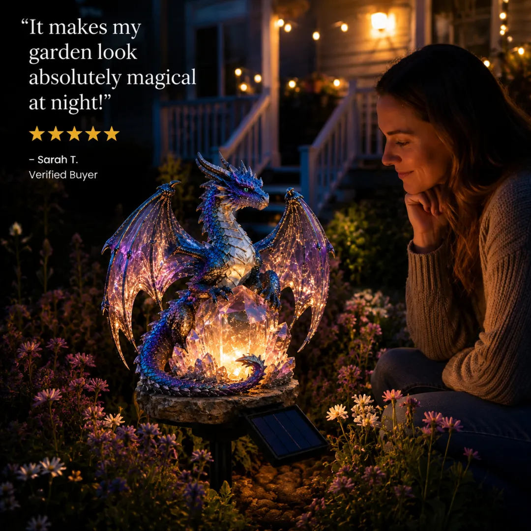 Solar Dragon Crystal Garden Light