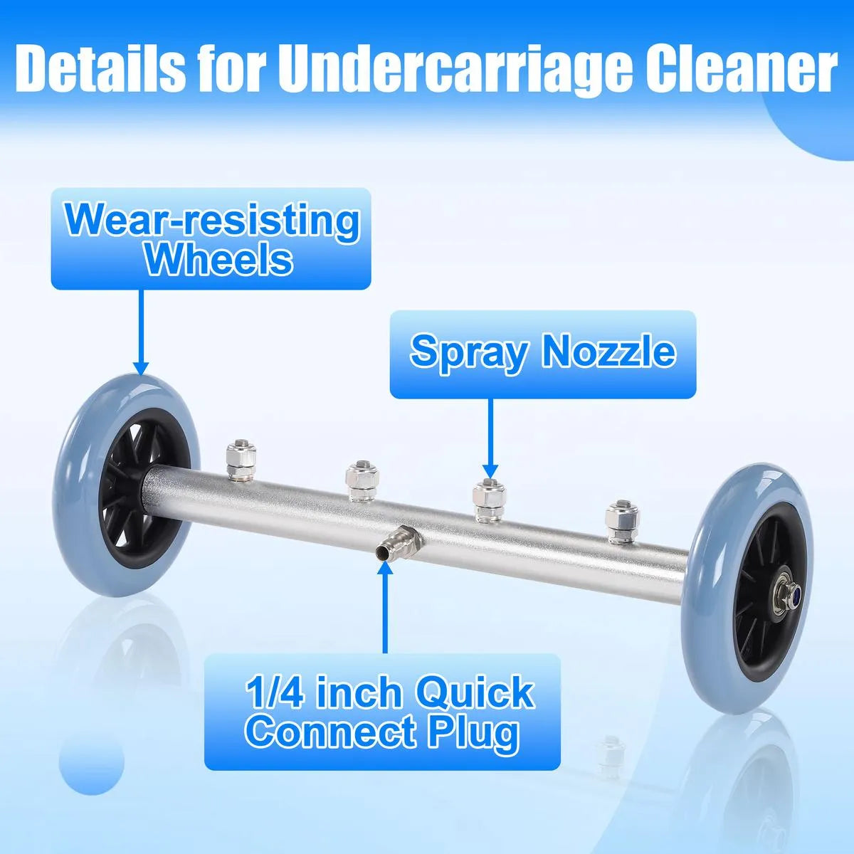 Coocoe Heavy Duty Pressure Washer Undercarriage Cleaner
