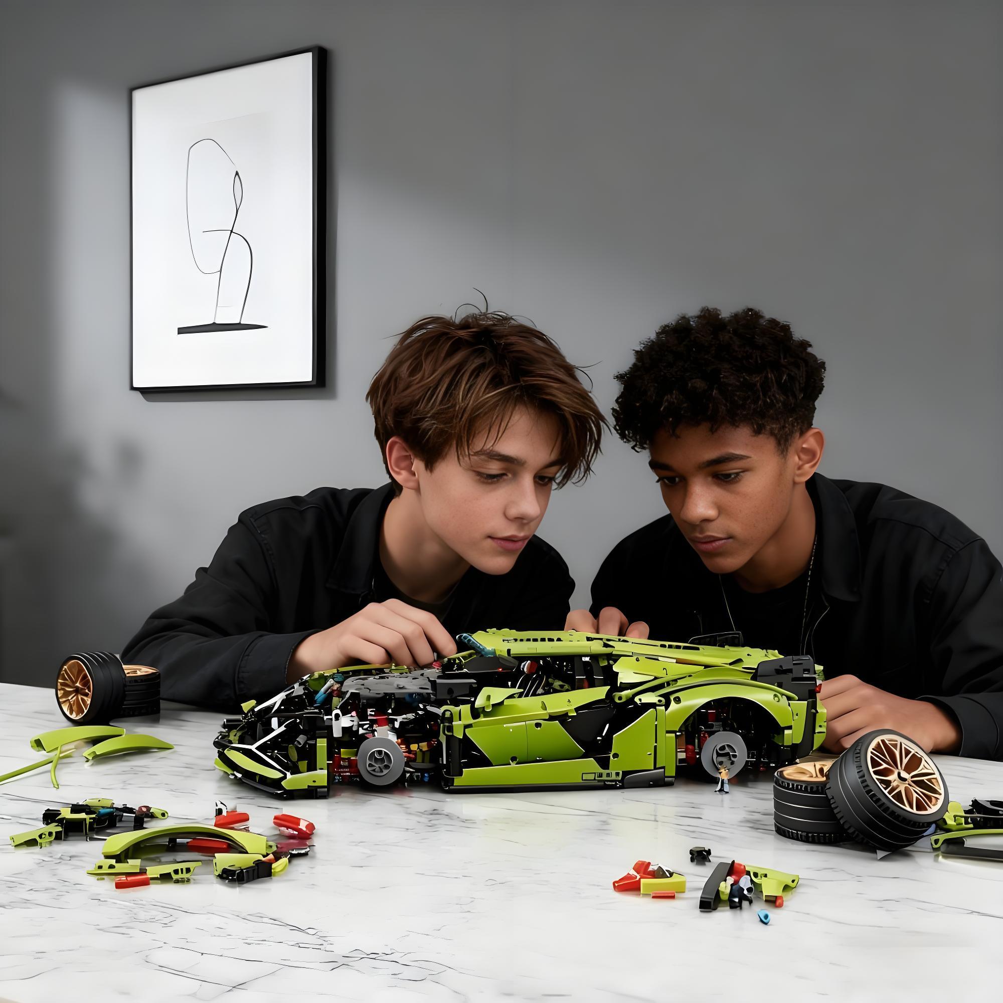 3696 Pieces Technic Sets for Adults - 1:8 scale Building car,  23.4 inches, Detailed Model Car Kit for Men & Women, Ages 18+ Years - Display in Room as Decor