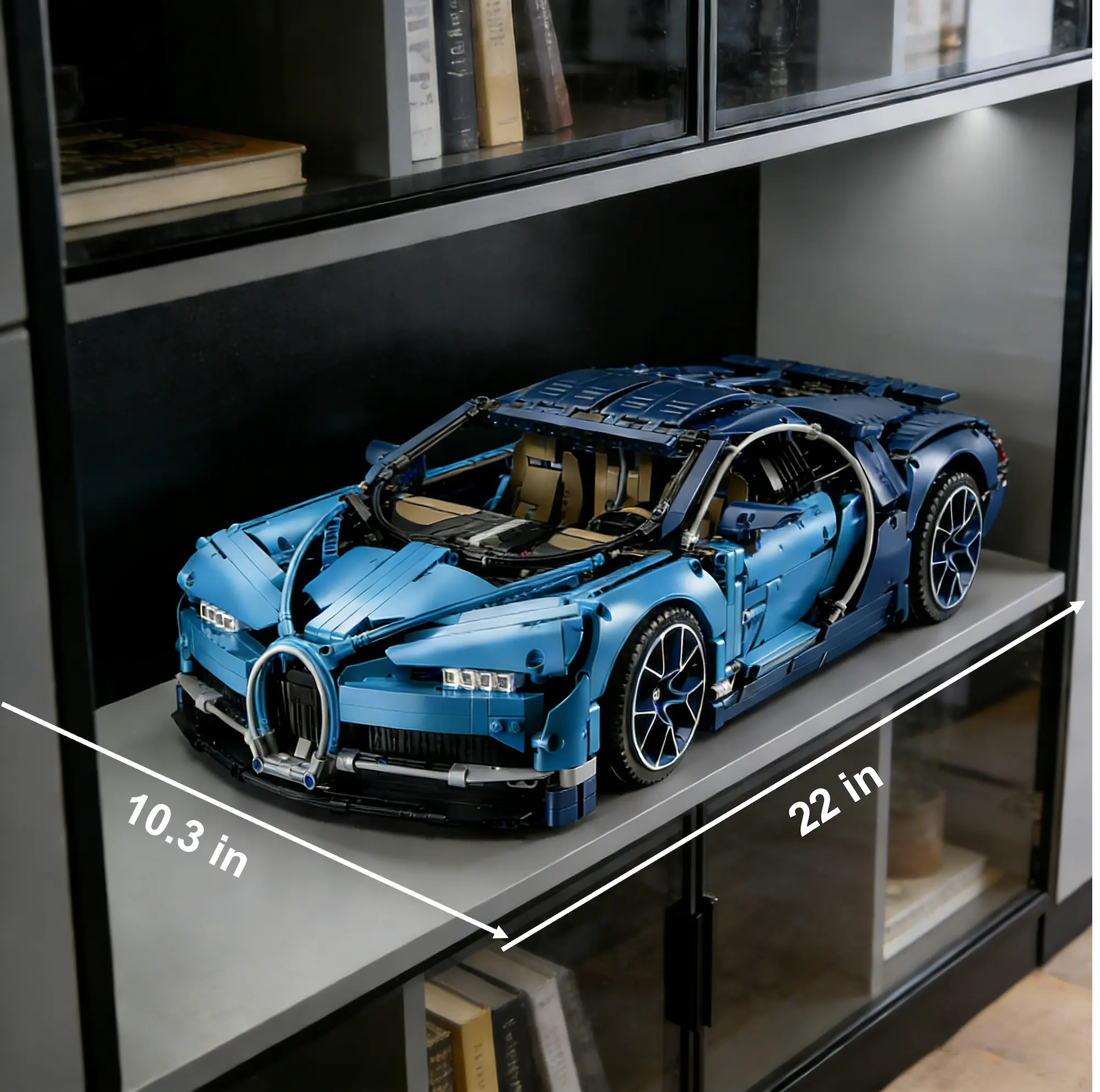 1:8 Scale Car Building Kit and Engineering Toy, 3599 Pieces Adult Collectible Sports Car with Scale Model Engine (3599 Pieces)