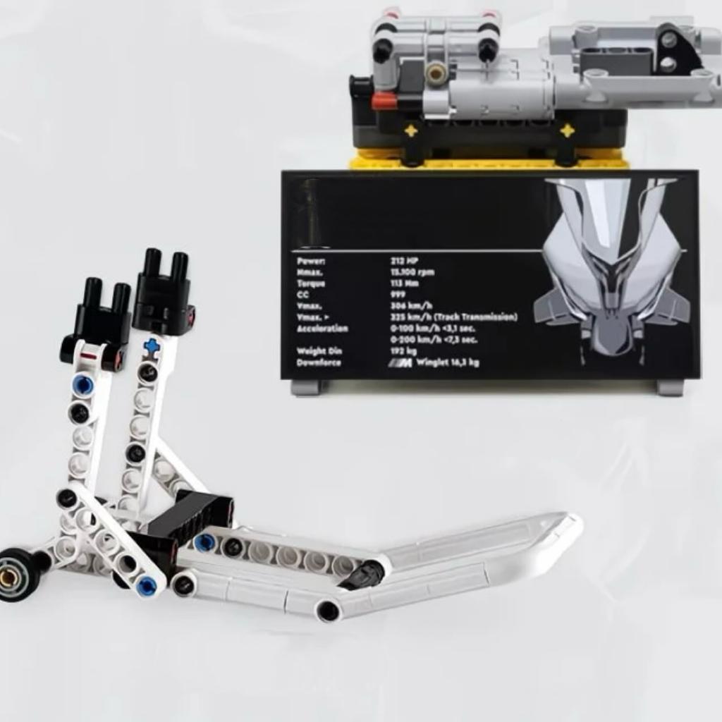 1920 Pieces, 1:5 Technic Motorcycle Model Kit for Adults, 19 inches long, Build and Display Set with Authentic Features, Motorcycle Gift Idea 1920 Pieces, 1:5 Technic Motorcycle Model Kit for Adults, 19 inches long, Build and Display Set with Authentic Features, Motorcycle Gift Idea