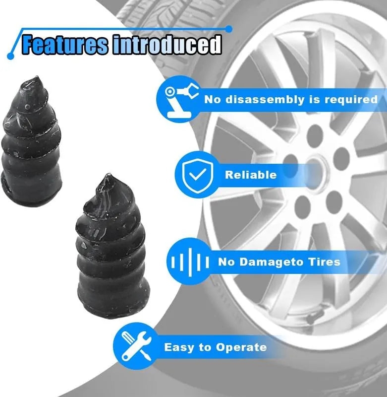 Coocoe Self Sealing Rubber Tire Repair Nail Kit