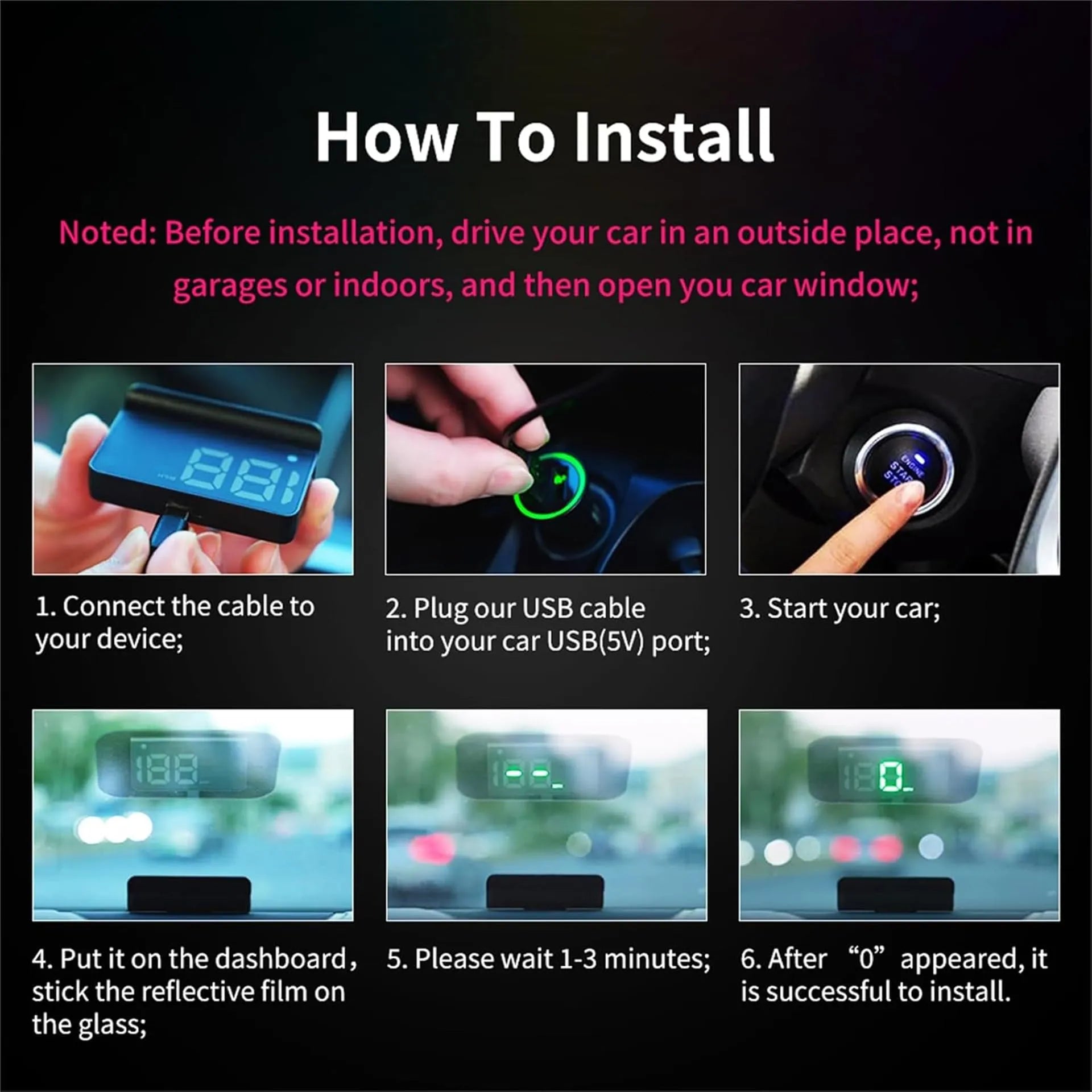 Coocoe Digital GPS HUD Car Head Up Display
