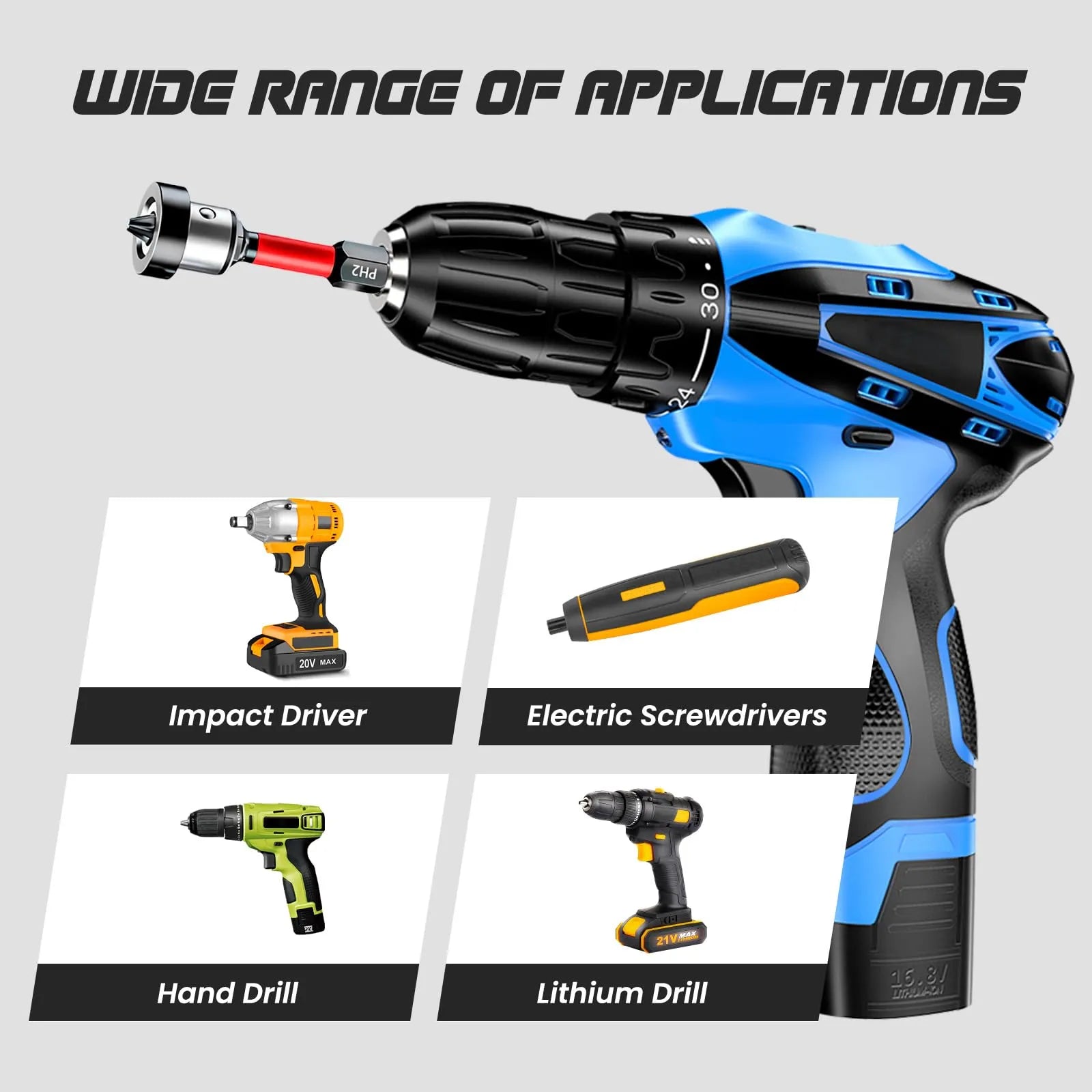 Coocoe Magnetic Drywall Screw Setter Bit