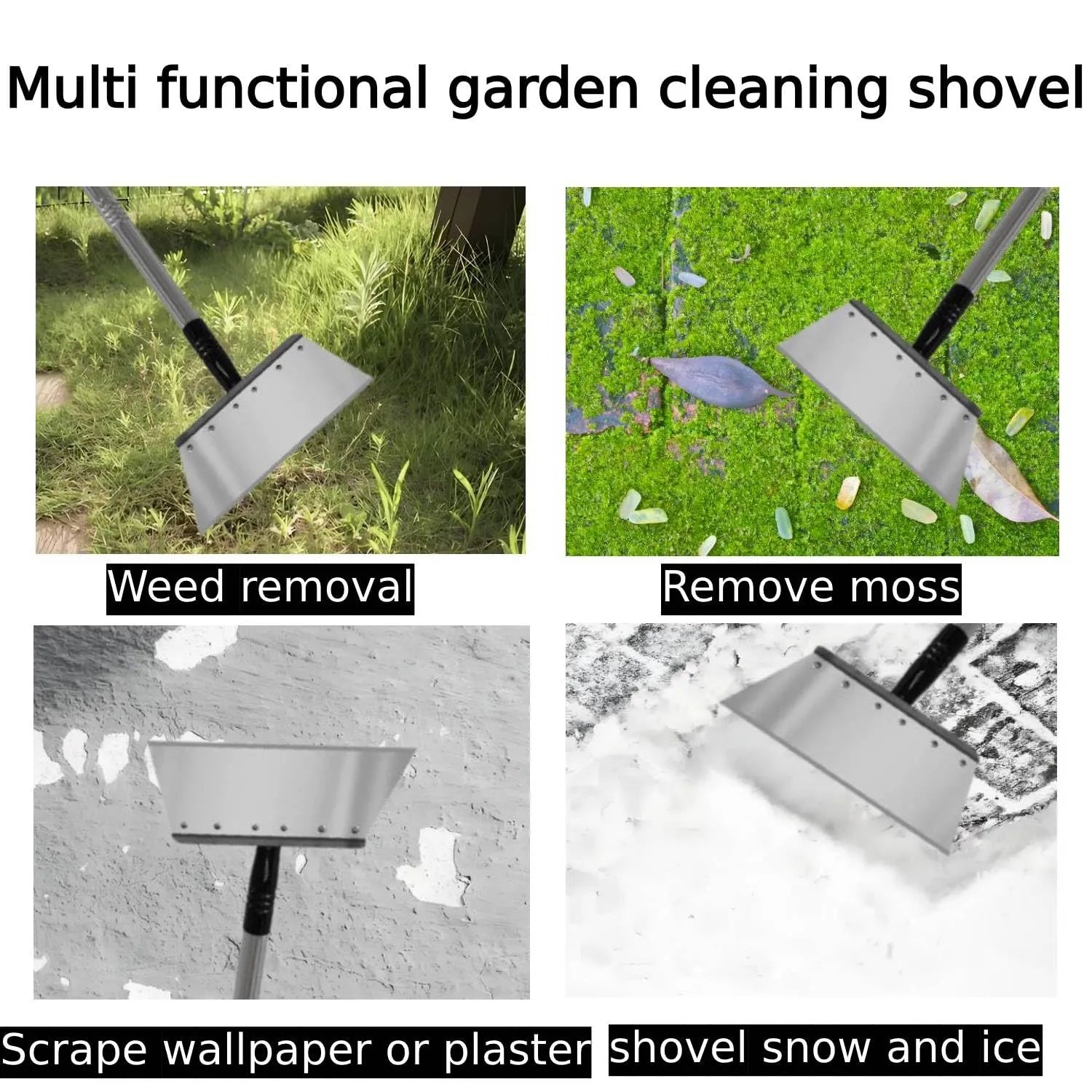 Coocoe Heavy Duty Stainless Steel Garden Shovel