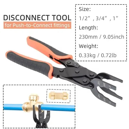 Coocoe Push Fit Plumbing Disconnect Pliers