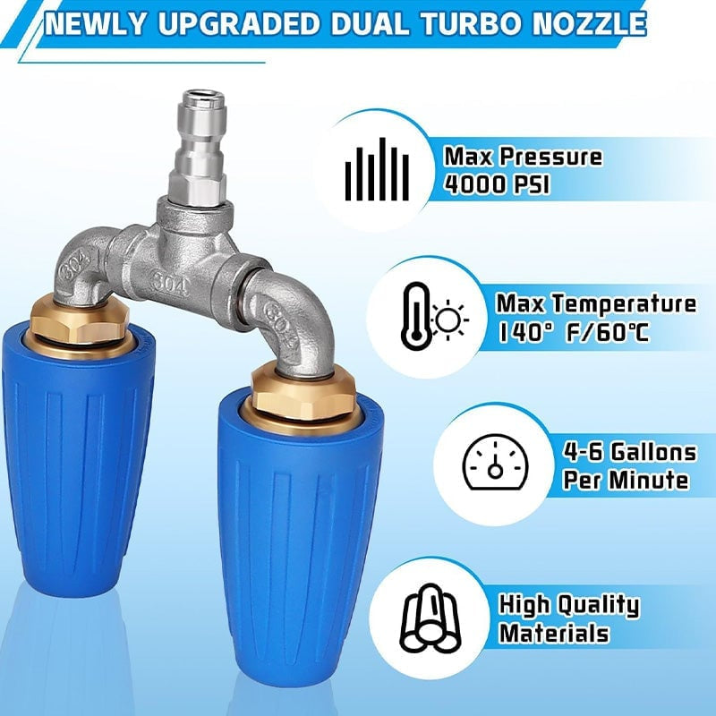 Coocoe Dual/Triple/Quad Turbo Nozzle Pressure Washer