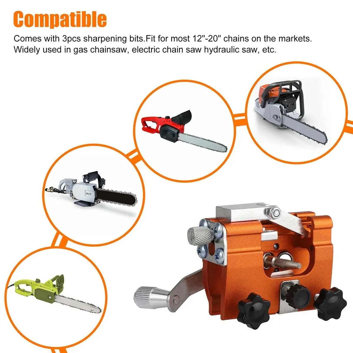 Coocoe Portable Chainsaw Chain Sharpener Kit