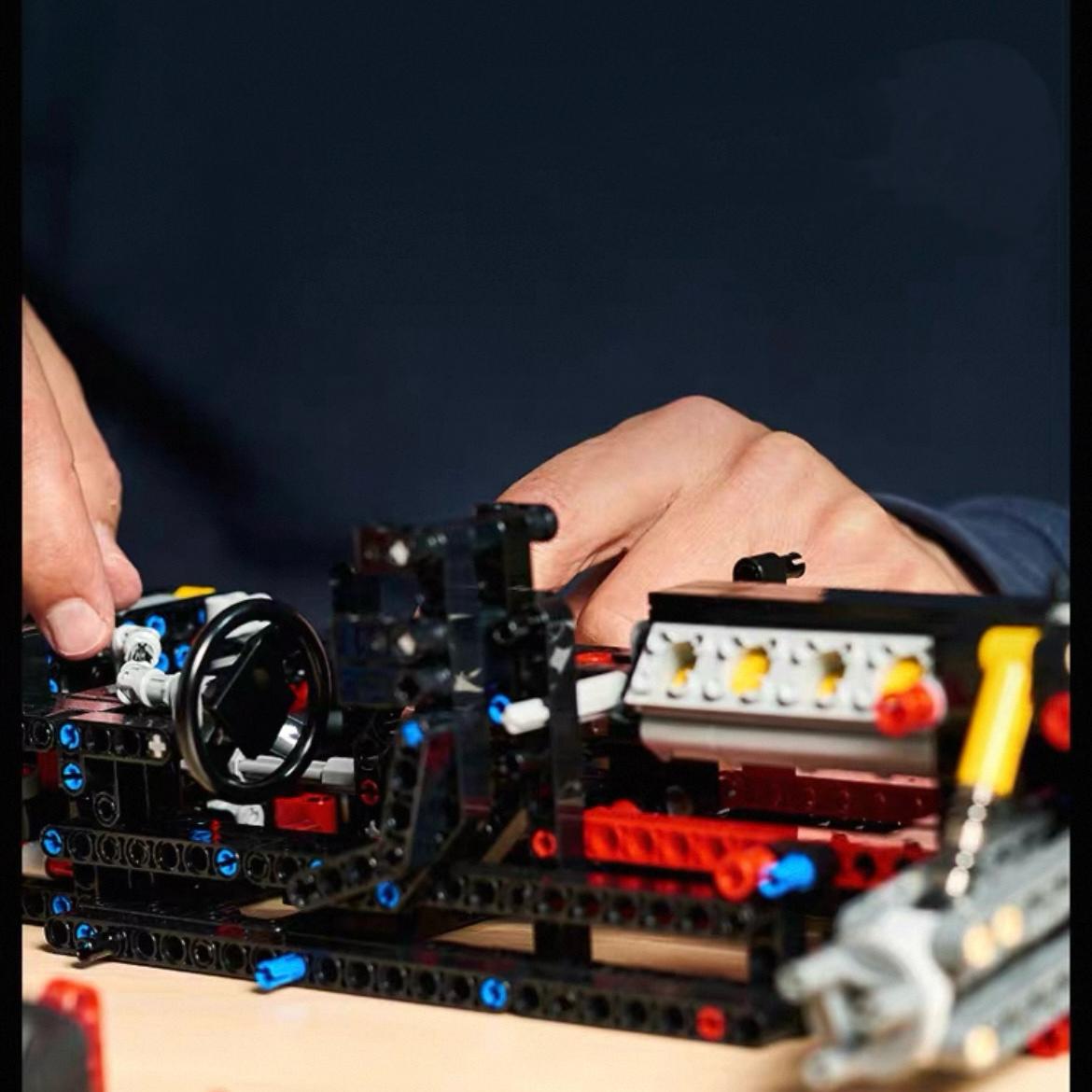 1677 Pieces, 1:10 Technic Champion GT Series Sports Race Car Exclusive Collectible Model, Collectors Set for Adults