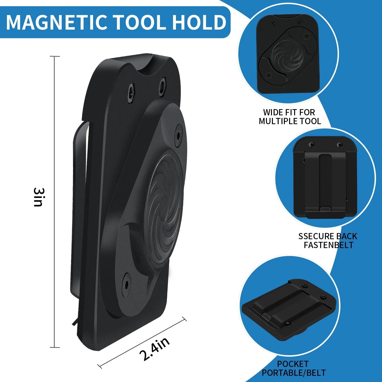 Coocoe Strong Magnetic Belt Clip Tool Holder