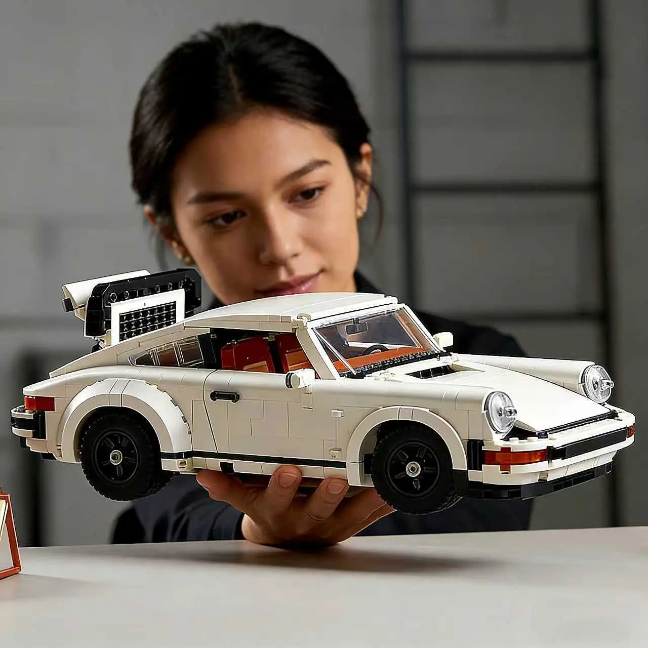 1458 Pieces Building Set, Collectible Turbo Targa, 2in1 Race Car Model Kit for Adults and Teens to Build, 14 inches in length, Gift Idea