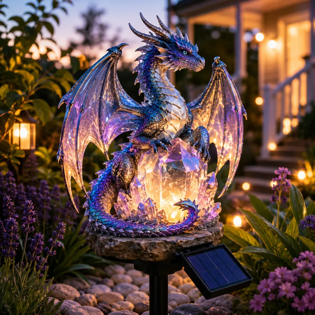 Solar Dragon Crystal Garden Light
