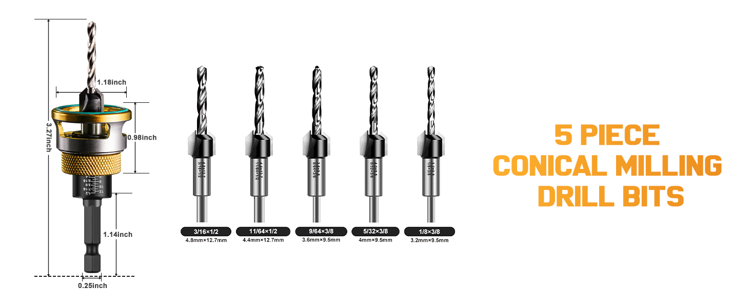countersink bits for wood