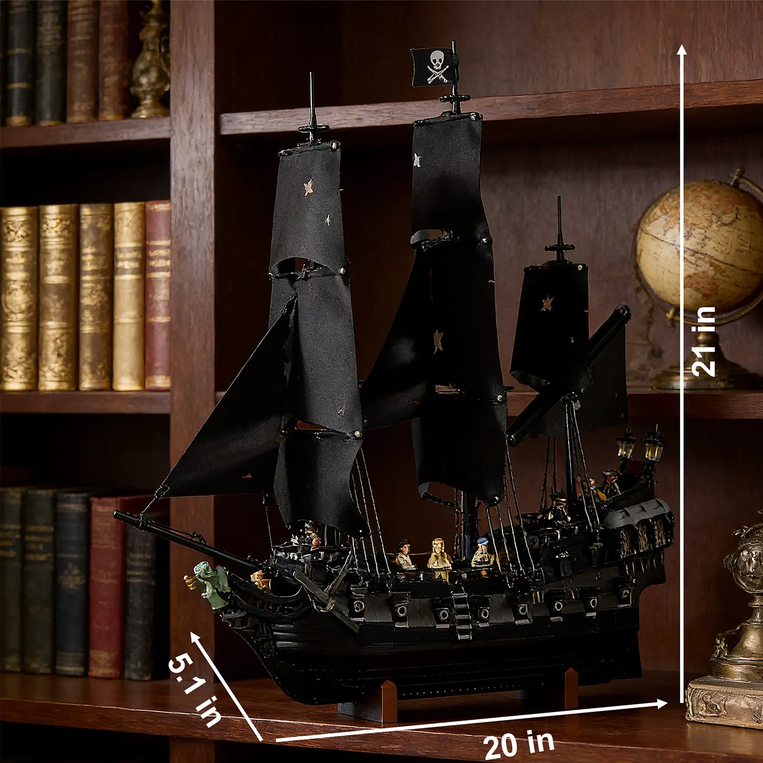 2862 pieces, Captain's Ship Building Set for Adults, Ages 18+ - Room Decor for Office, Bedroom or Shelf - Collectible
