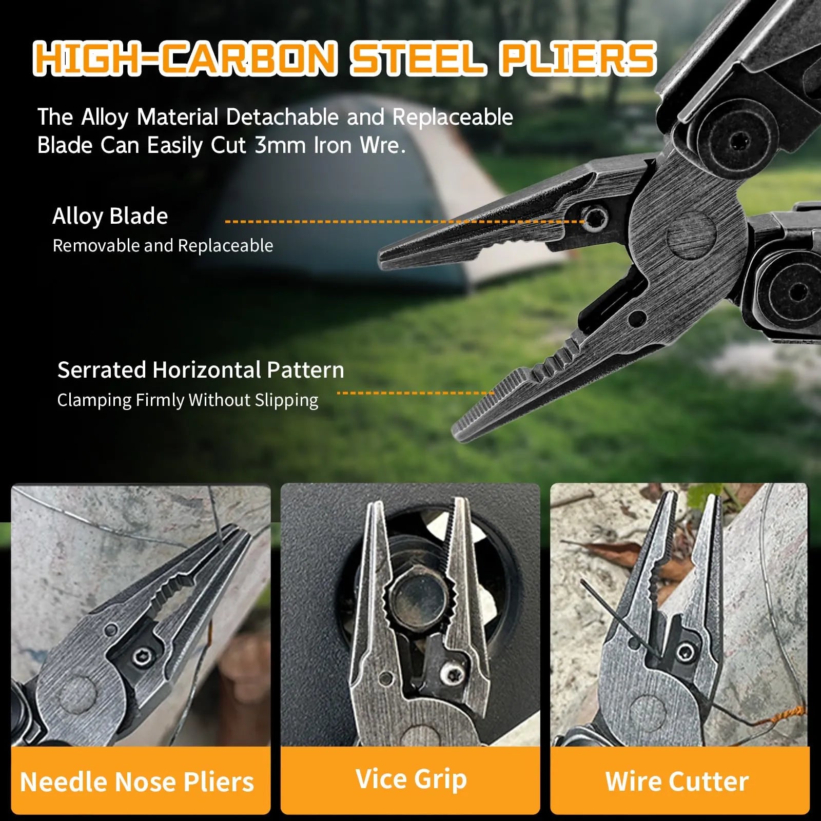 Coocoe 34-in-1 Stainless Steel Multitool Pliers