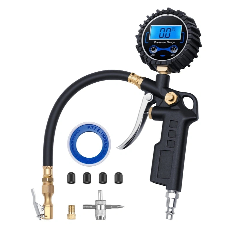 Coocoe Heavy-Duty Tire Pressure Gauge with Quick Connect Coupler