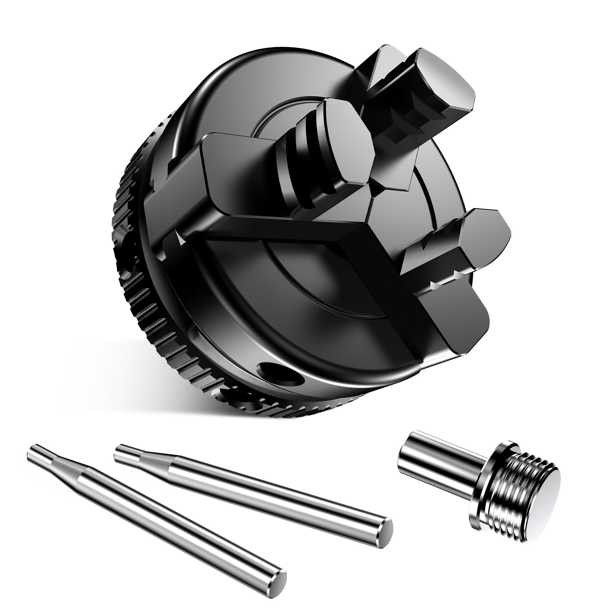 Coocoe 2 inch Mini 3-Jaw Self-center woodworking chuck