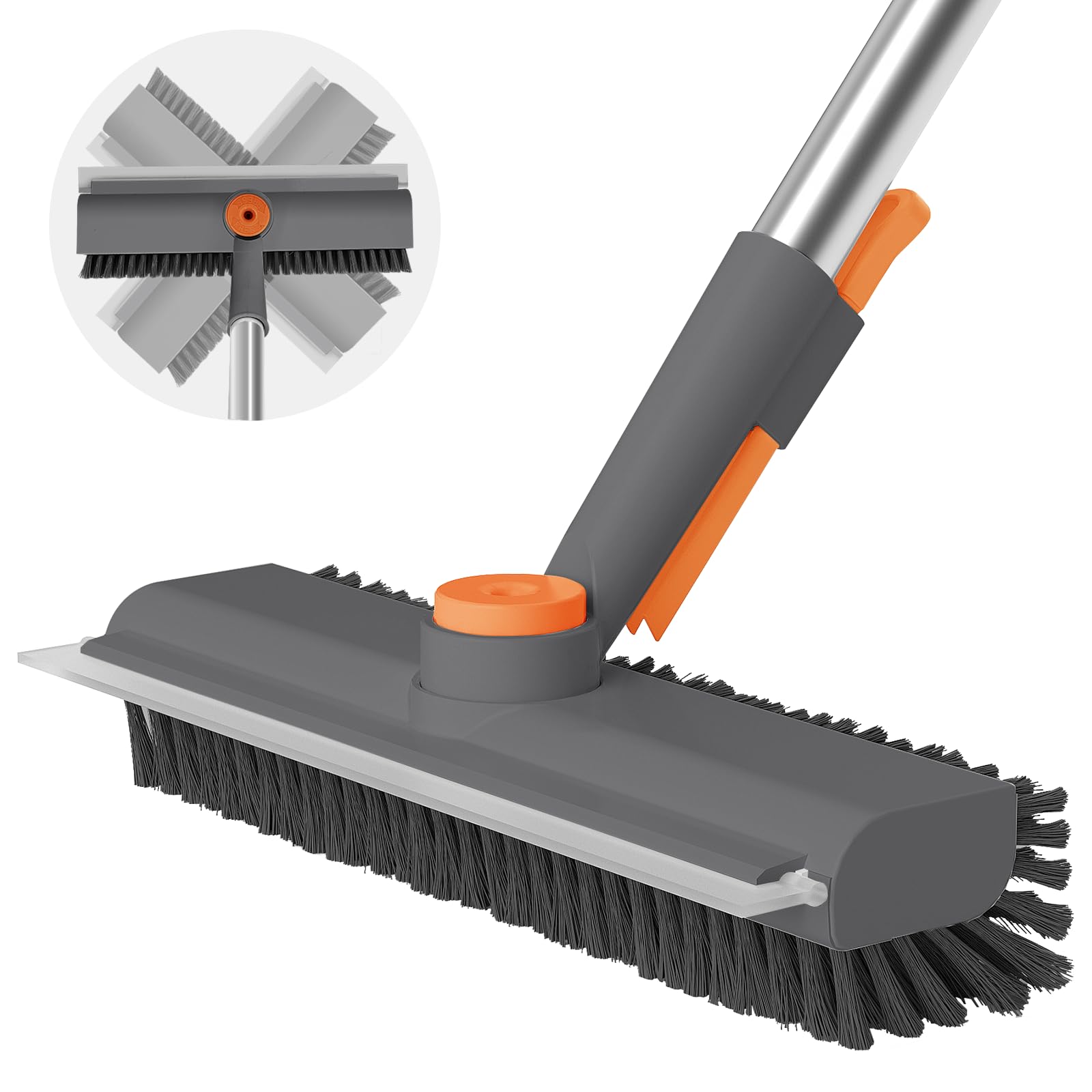 Coocoe 3 in 1 Scrape  Floor Scrub Brush