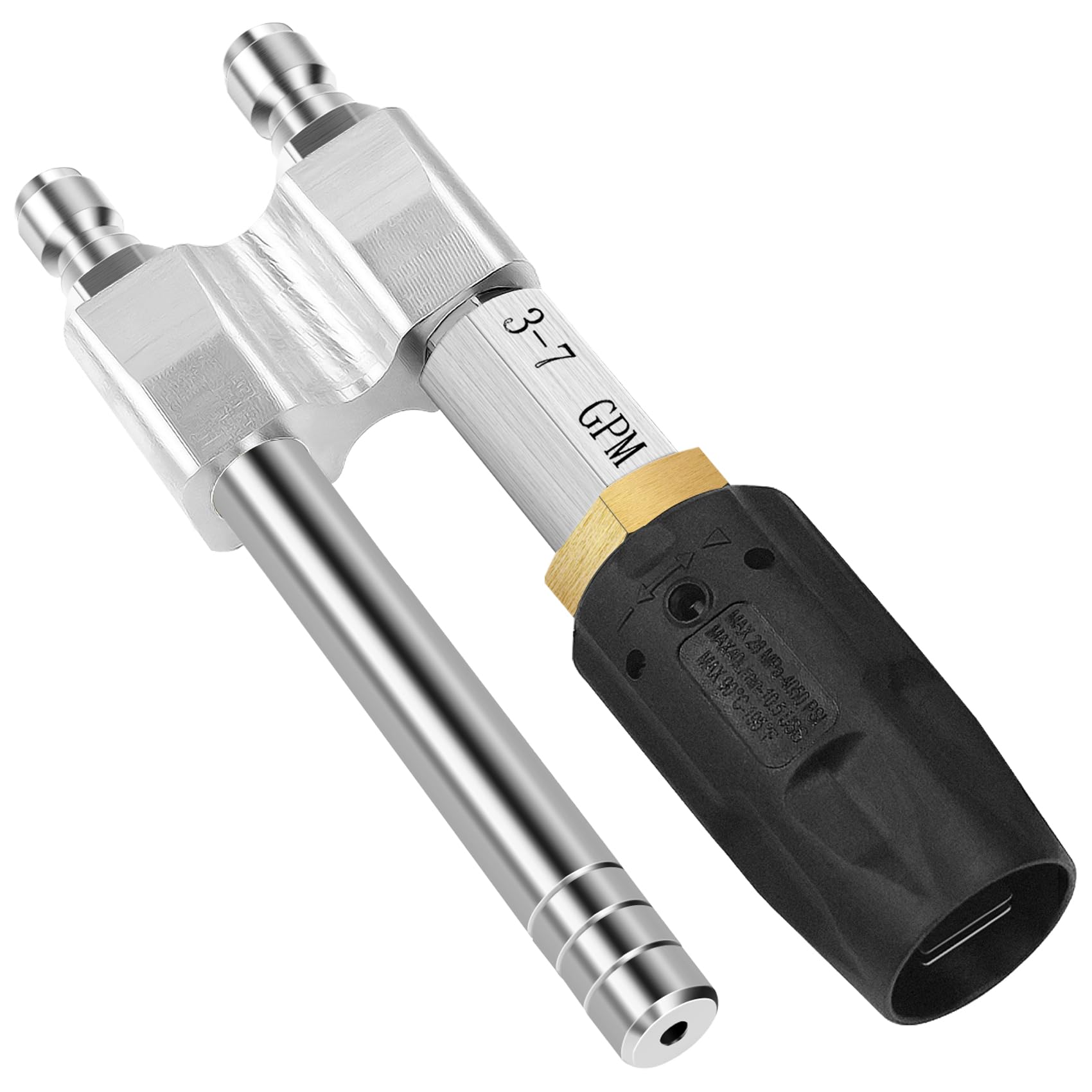 Coocoe M5 Twist Pressure Washer Nozzle Adjustable 3-7 GPM with 1/4" Quick Connect