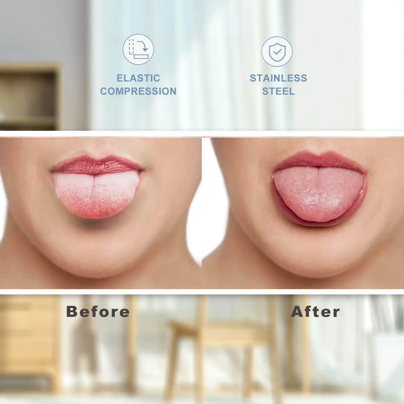 Coocoe Stainless Steel Tongue Cleaning Tool