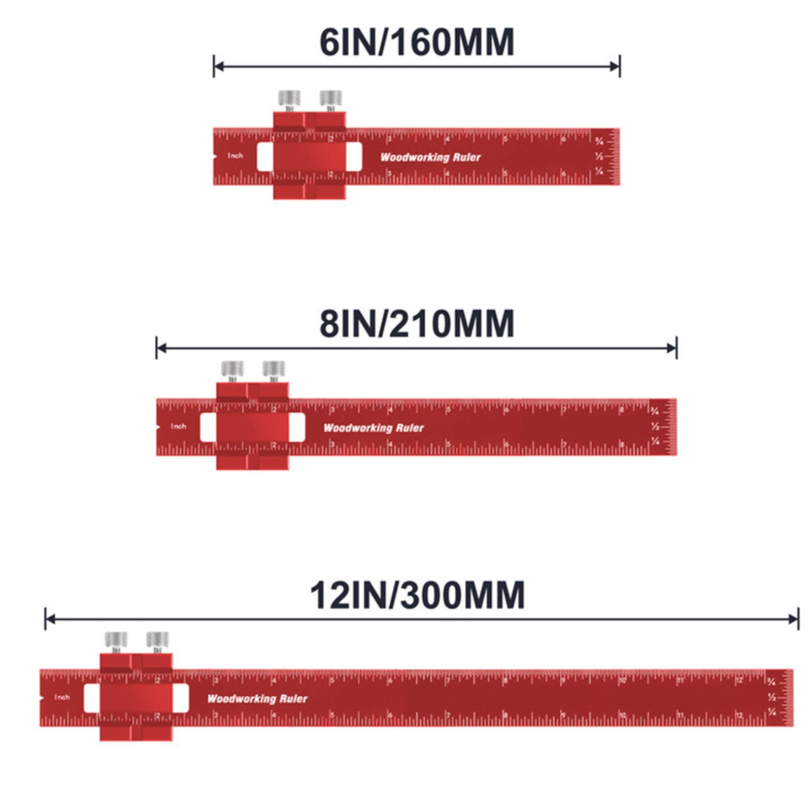 Coocoe  Precision Pocket Metal Slide Rule Set