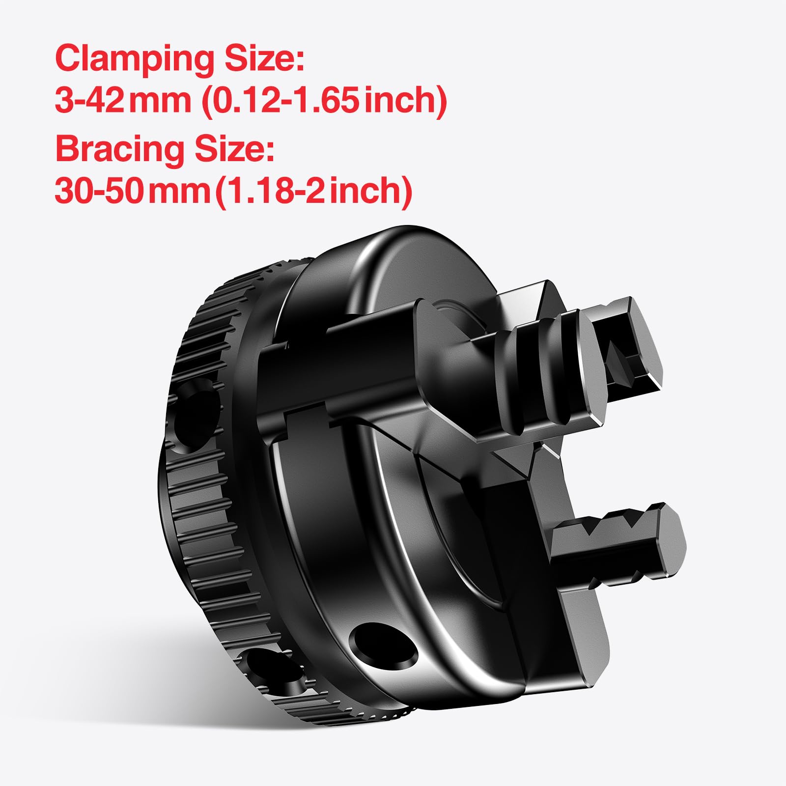 Coocoe 2 inch Mini 3-Jaw Self-center woodworking chuck