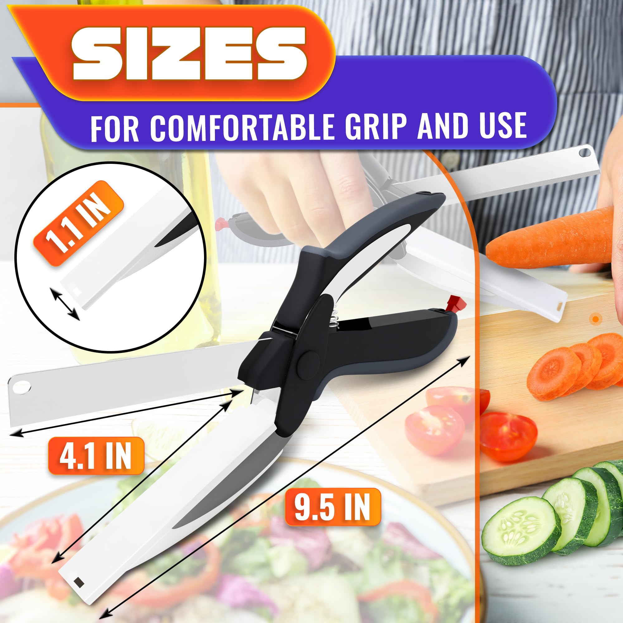 Coocoe 2 in 1 Kitchen Scissors for Food