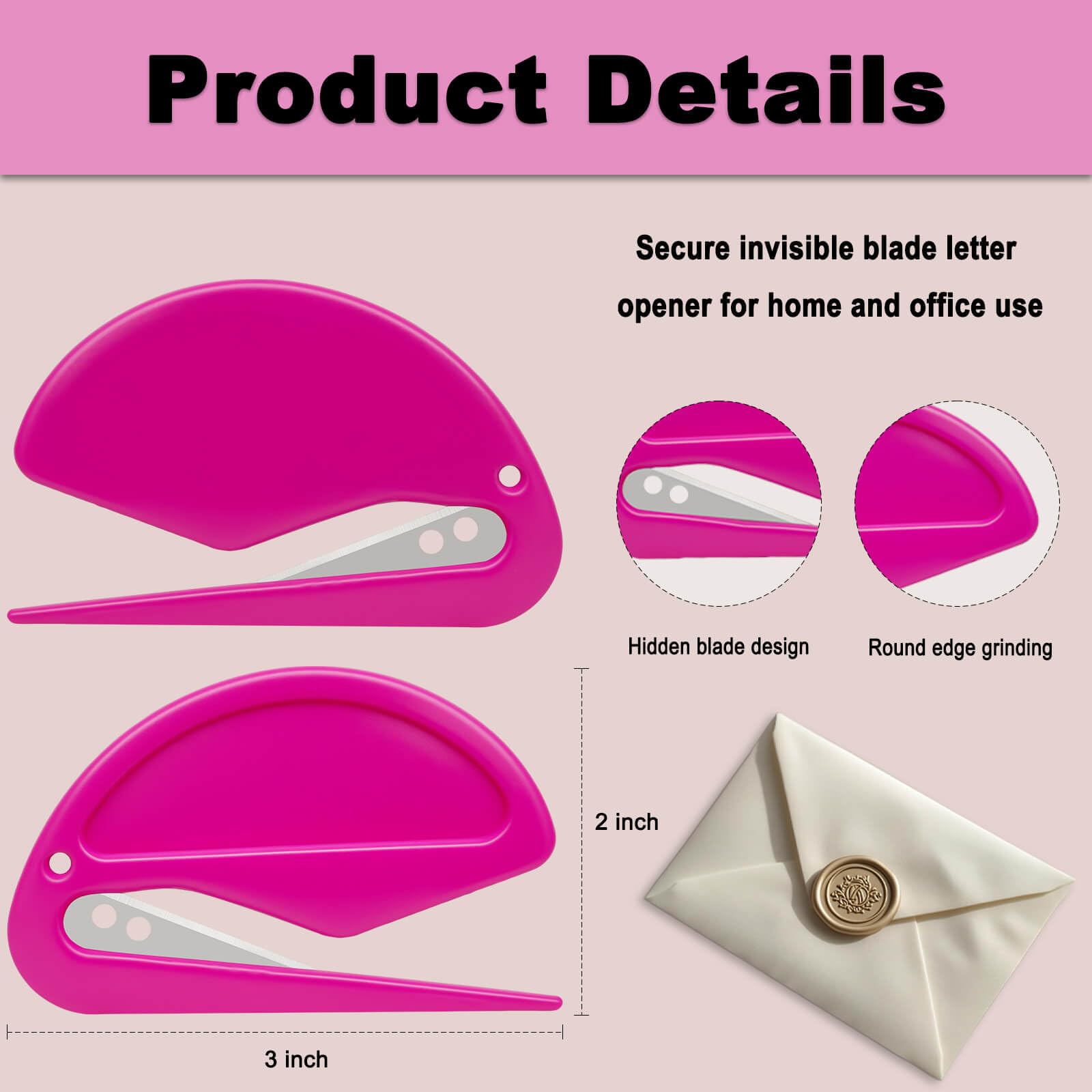Coocoe Letter Opener Envelope Slitter