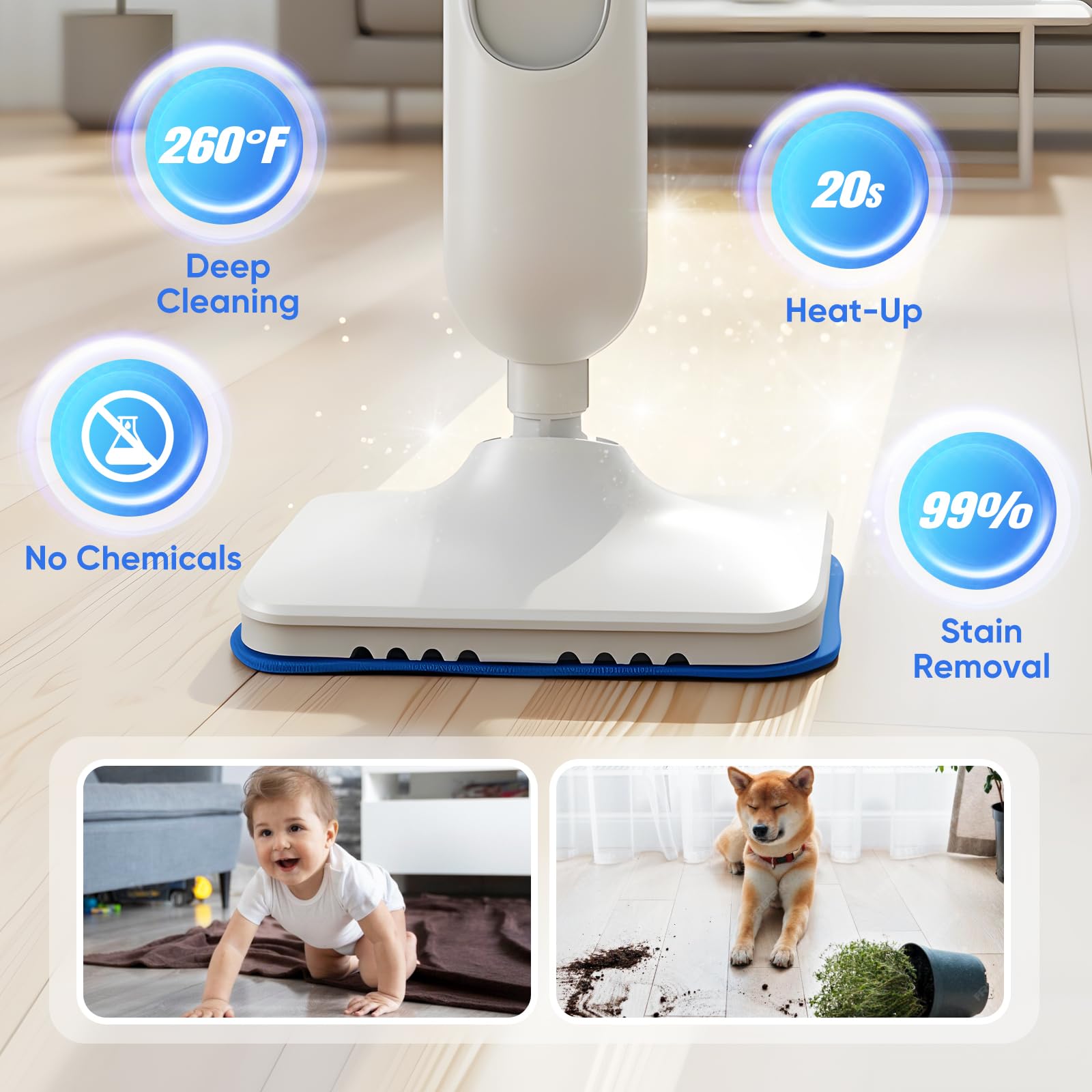 Coocoe Multi-Surface Steam Cleaner