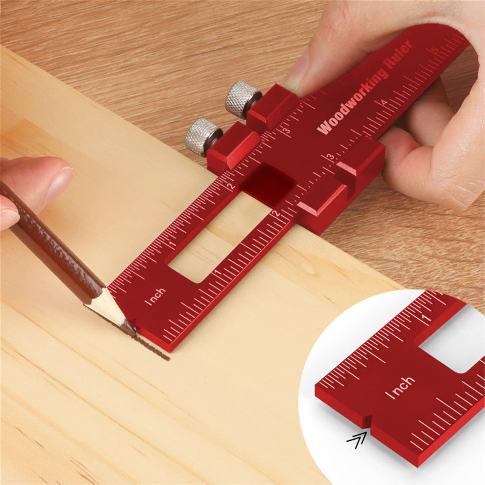 Coocoe  Precision Pocket Metal Slide Rule Set