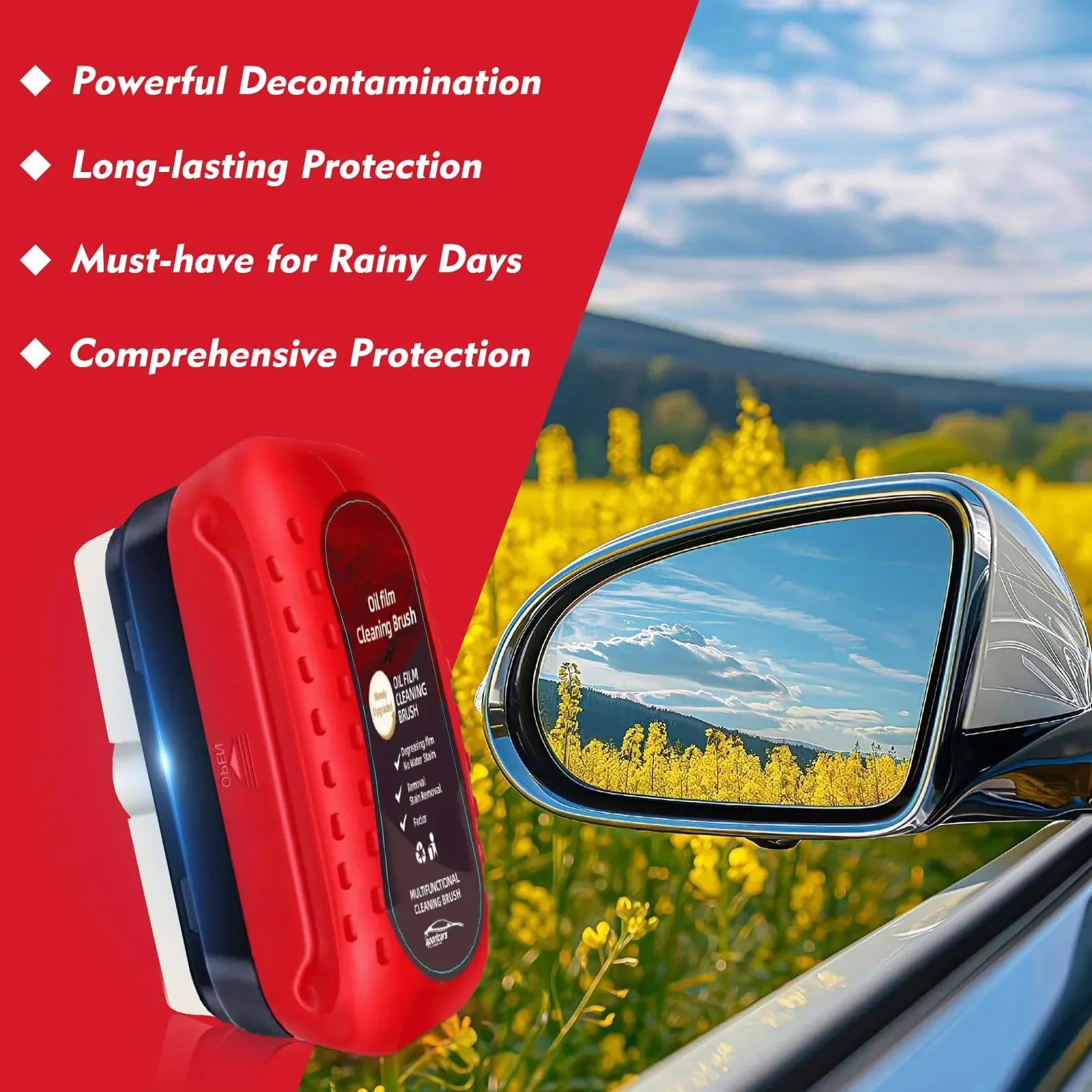 Coocoe Automotive Oil Film Cleaning Brush
