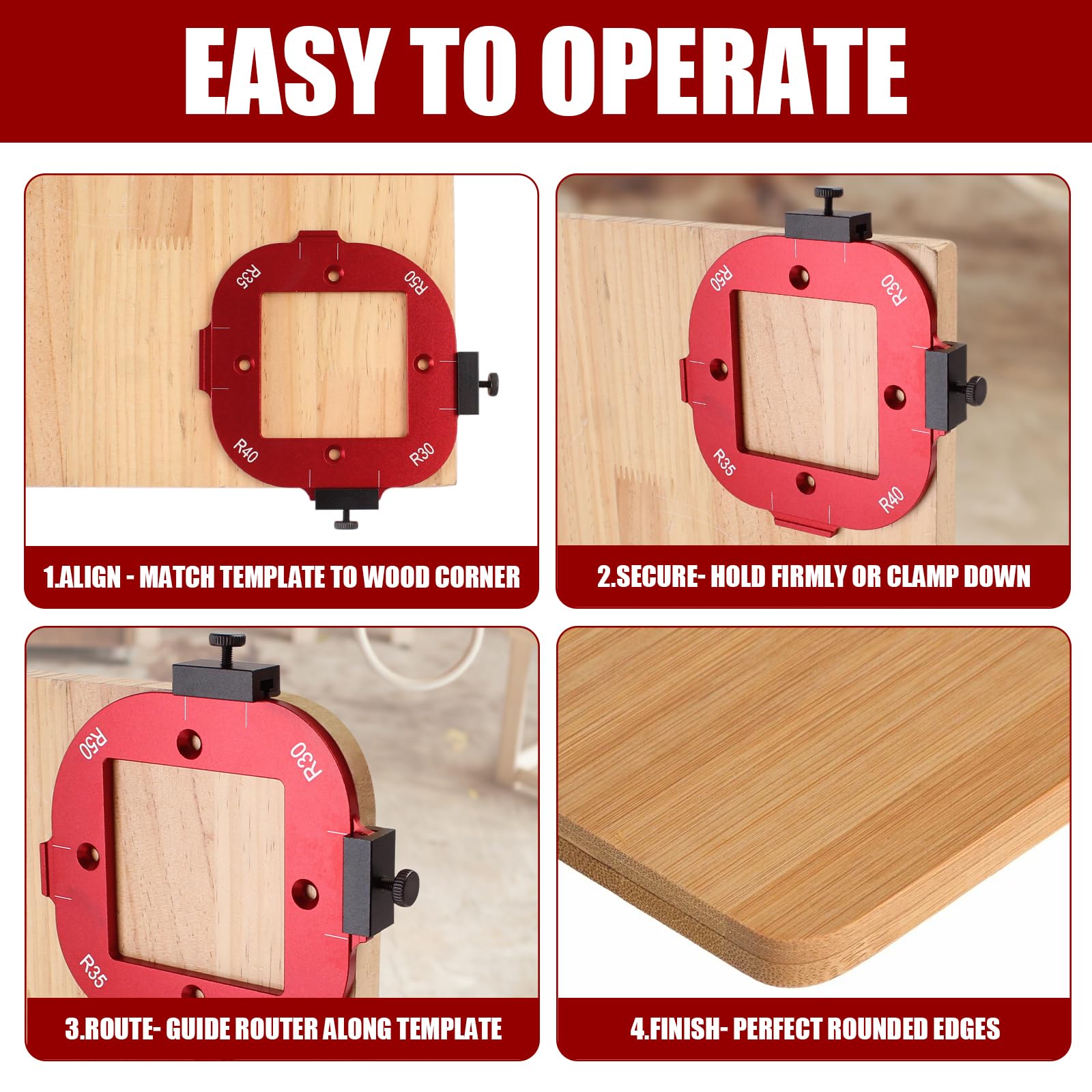 Coocoe  Aluminum Router Corner Rounding Jig