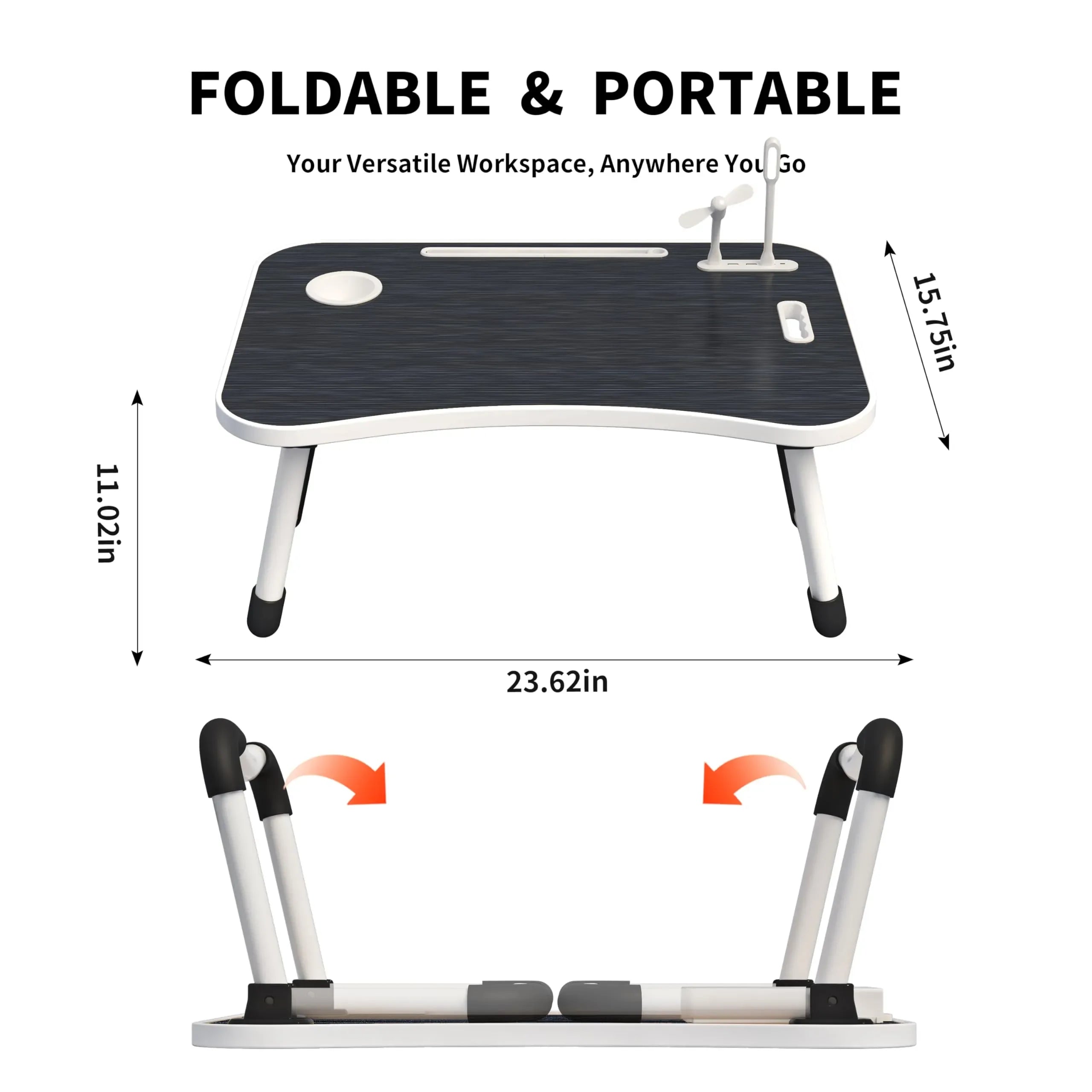 Coocoe Foldable Portable Laptop Stand Lap Desk