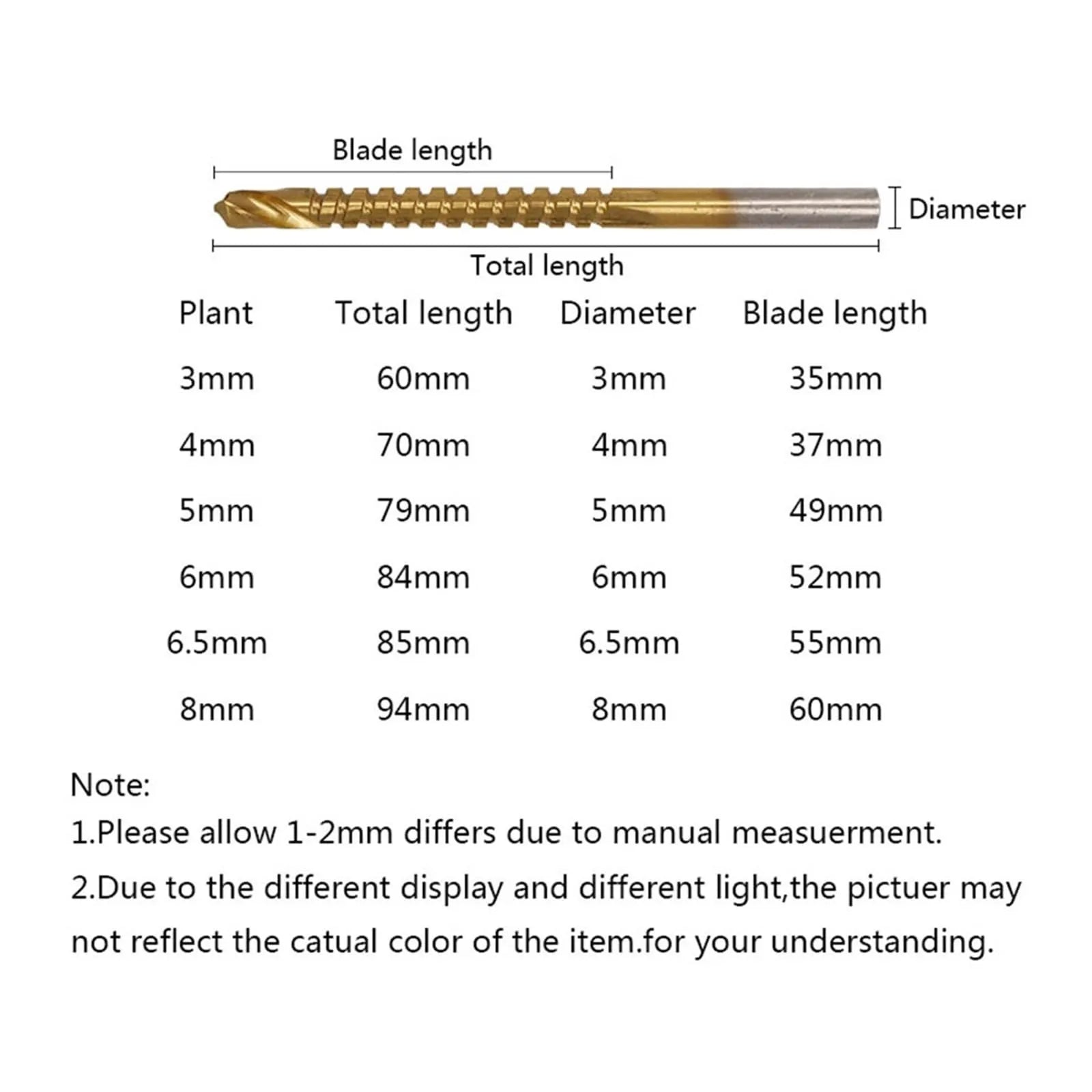 Coocoe Cobalt Spiral Composite Tap Drill Bit Set