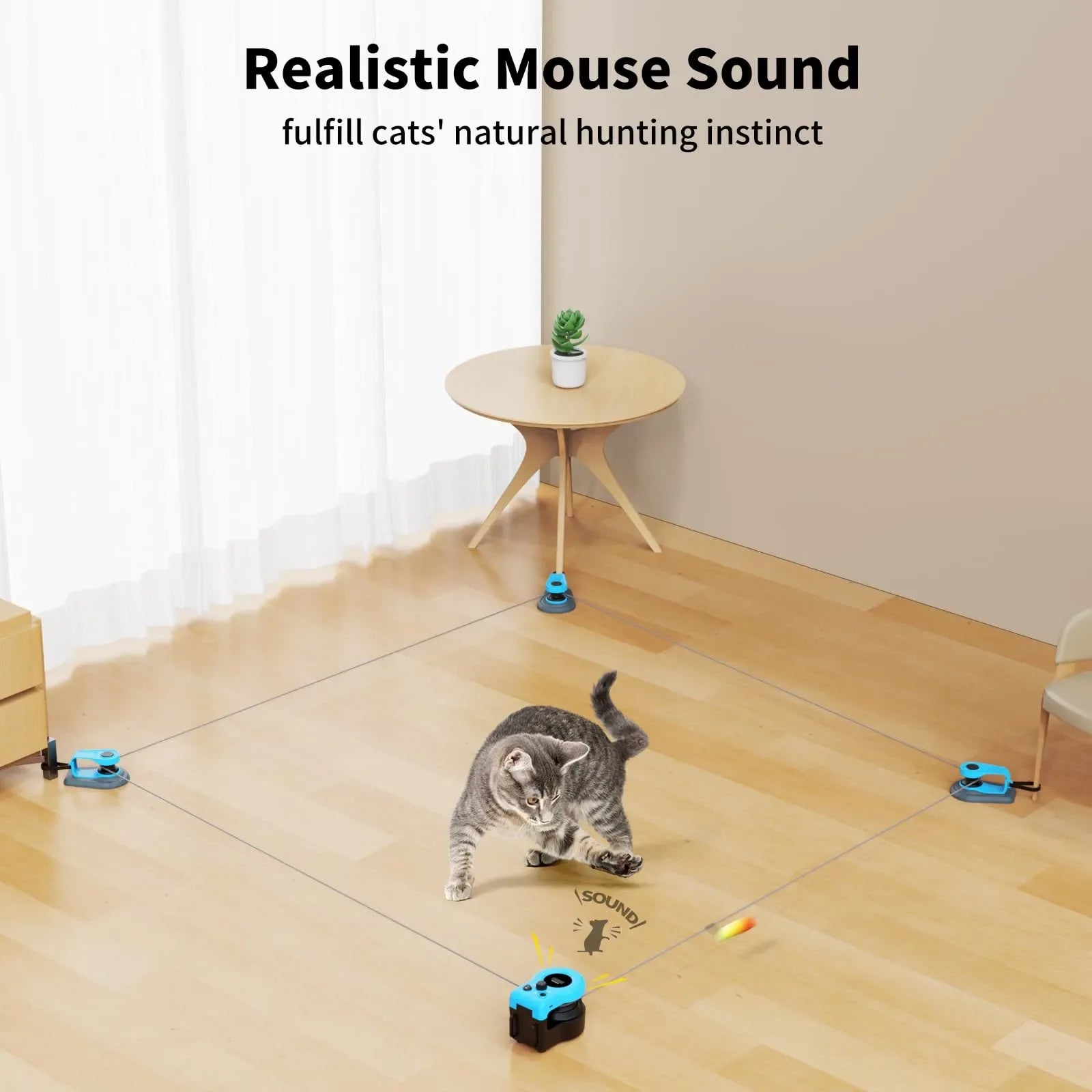 Coocoe Interactive Auto/Manual Cat Treadmill Toy