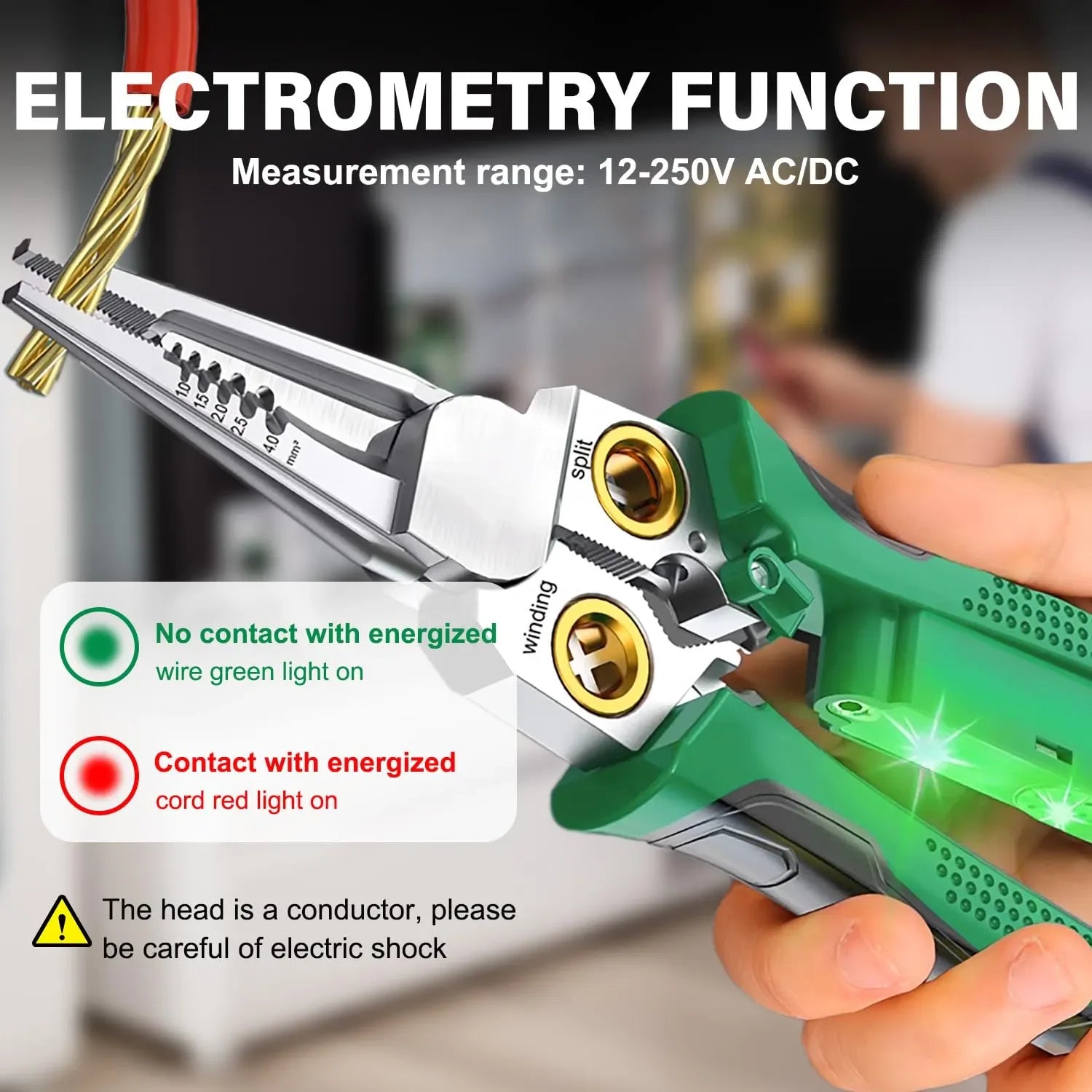 Coocoe 8-in-1 Wire Stripper with Voltage Tester