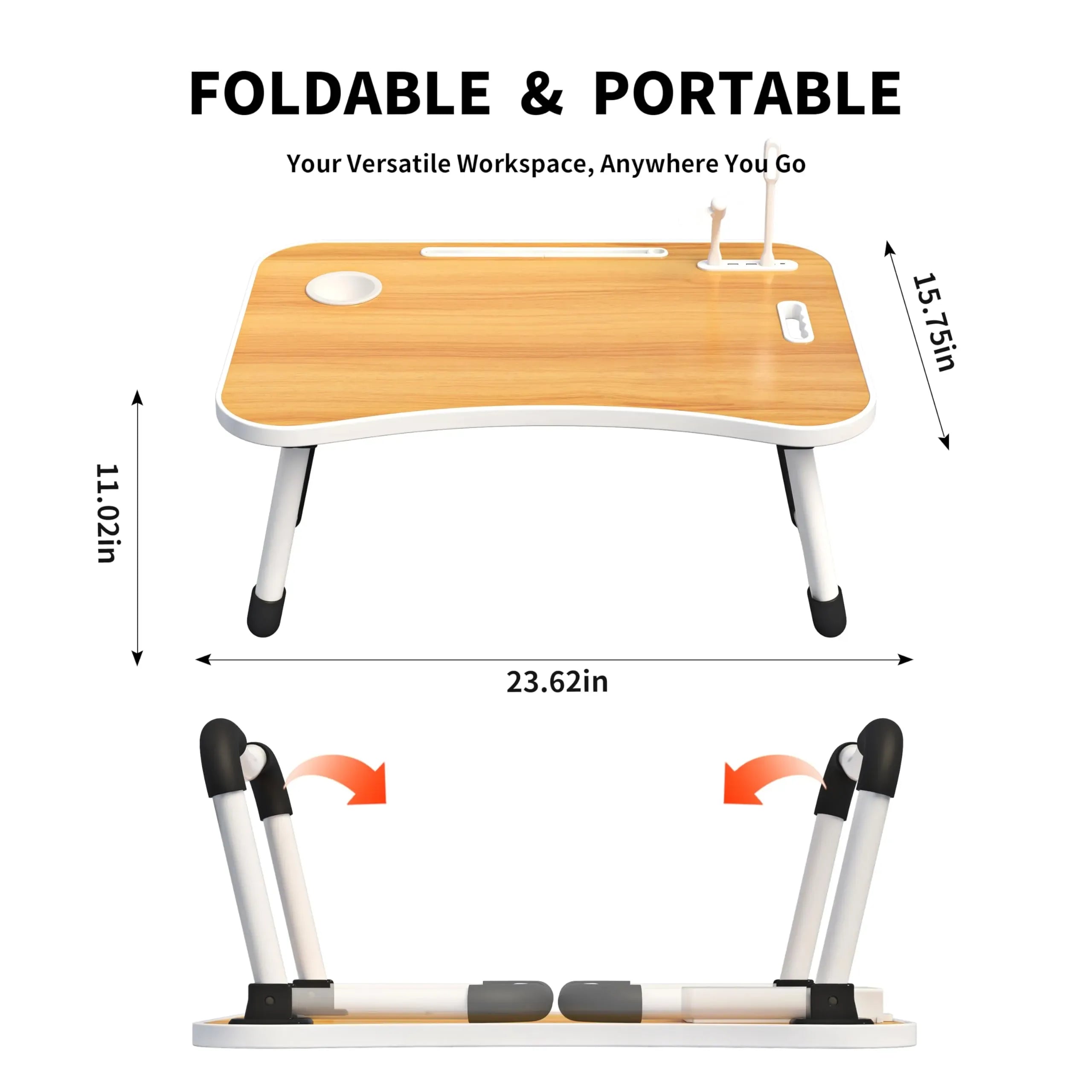 Coocoe Foldable Portable Laptop Stand Lap Desk