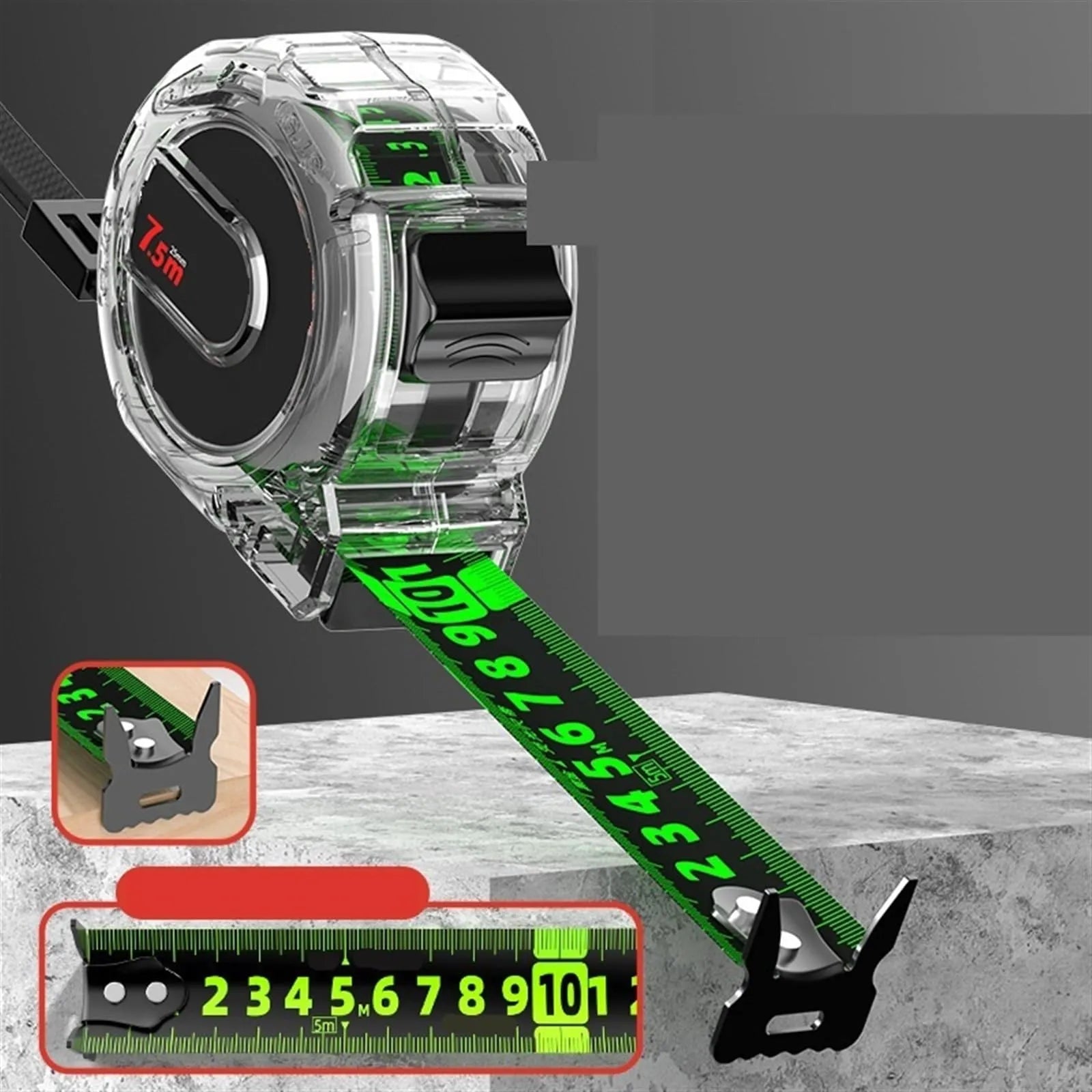 Coocoe High Precision Retractable Measuring Tape