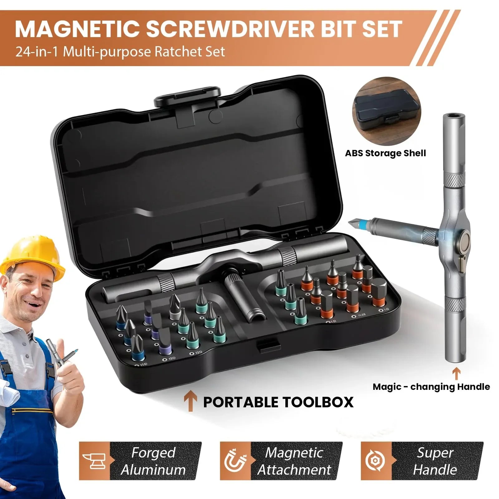 Coocoe 24-in-1 Magnetic Screwdriver Set
