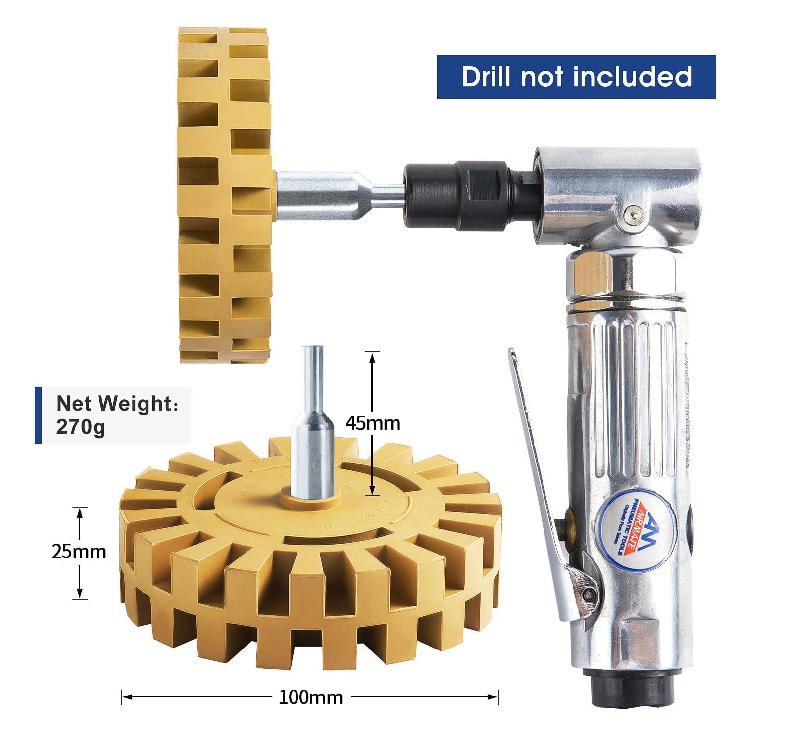 Coocoe Decal Remover Eraser Wheel Rubber Wheel