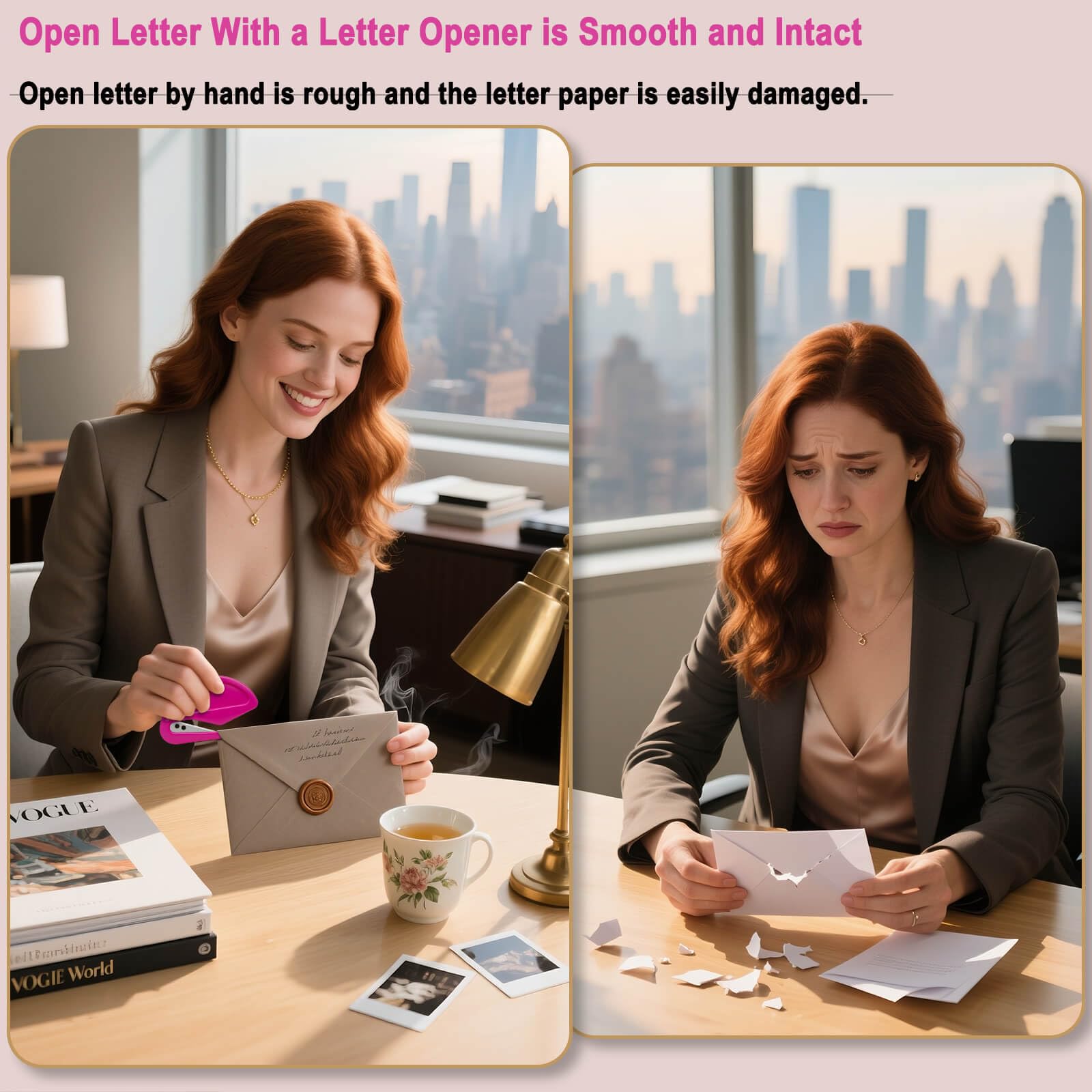 Coocoe Letter Opener Envelope Slitter