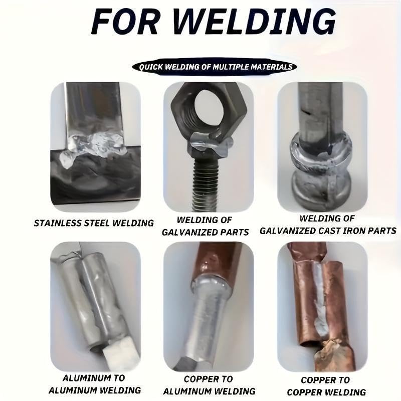 Coocoe Low-Temp Aluminum Welding Rods, Easy-Fuse Flux-Cored Rods