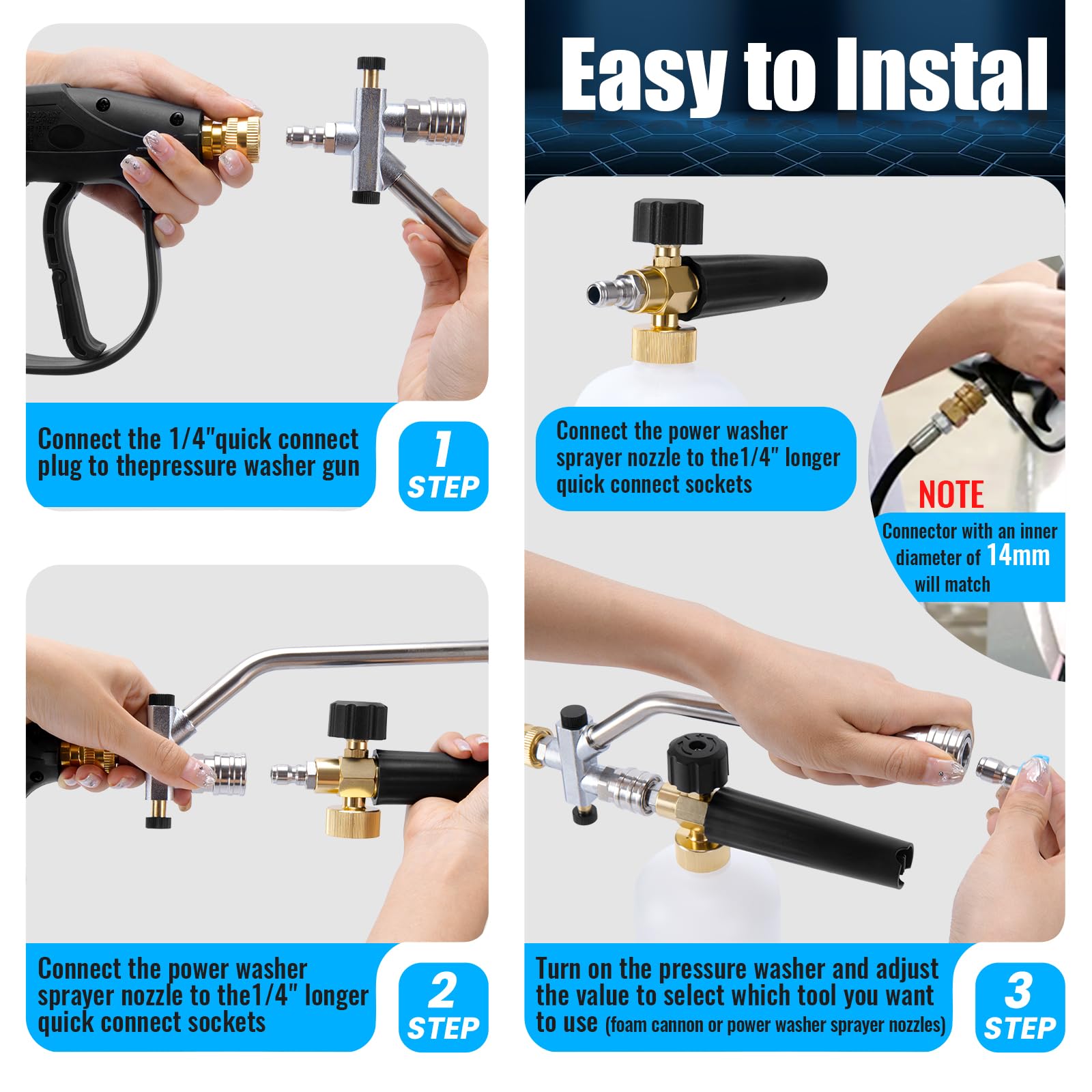 Coocoe 2-in-1 Dual-Function Foam Sprayer