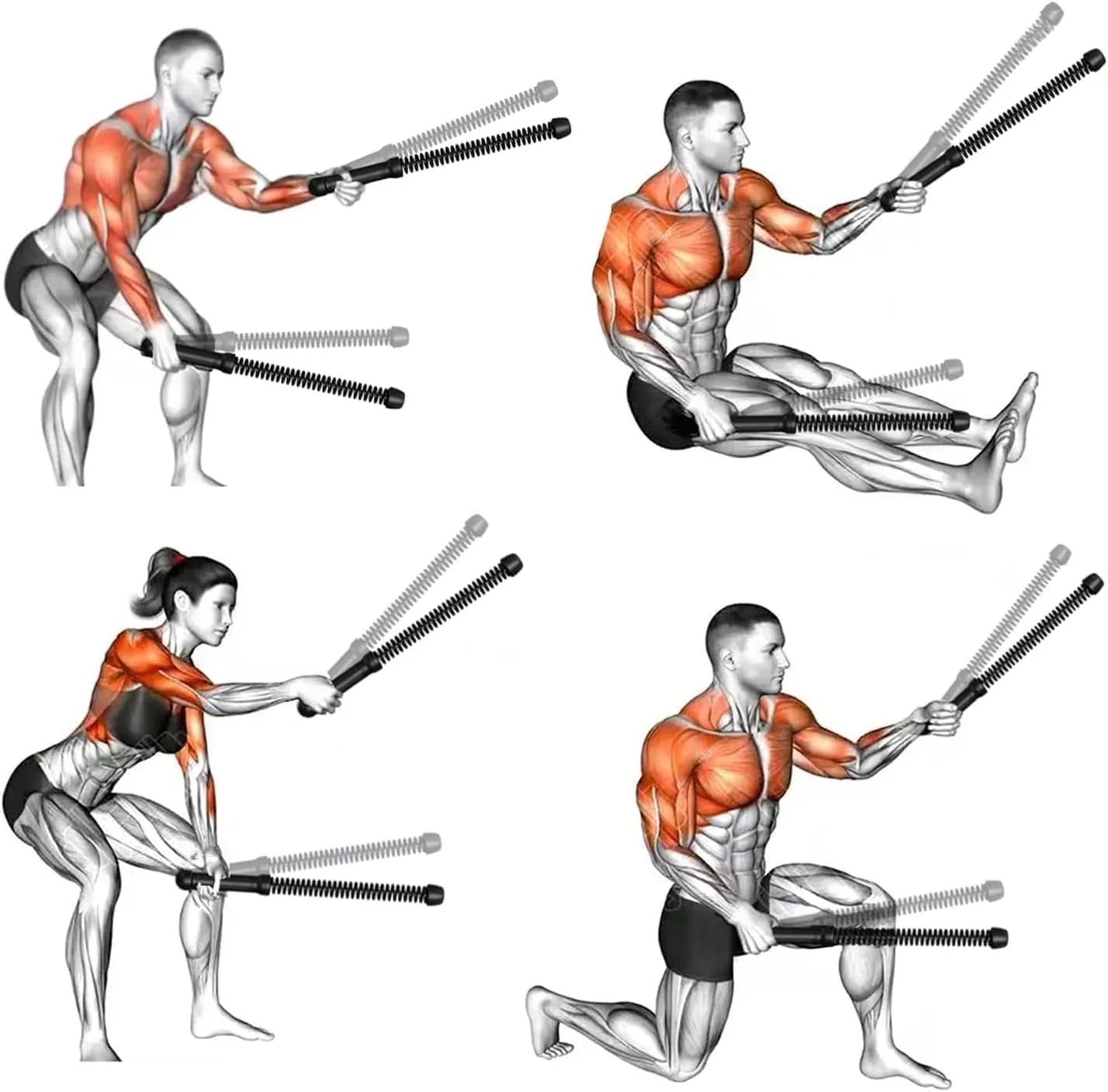 Coocoe Adjustable Ropeless Battle Ropes Training