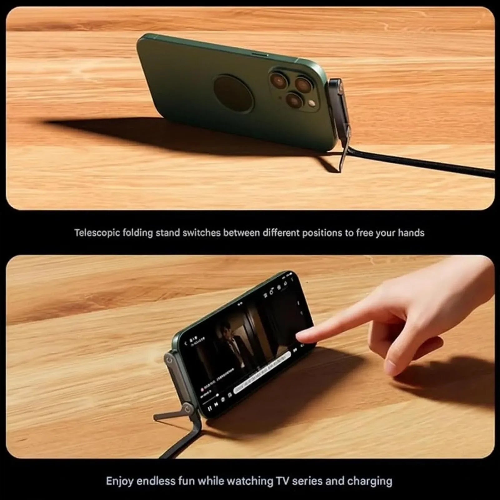 Coocoe 240W Fast-Charging 2-in-1 Stand Hidden Cable