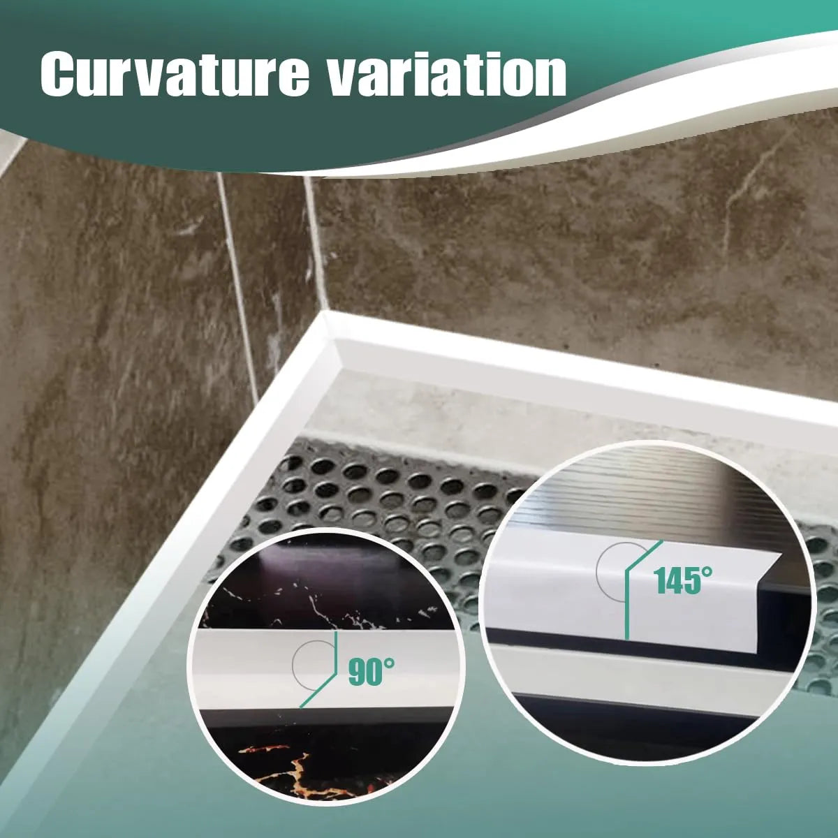 Coocoe Waterproof Self-Adhesive PVC Caulk Tape