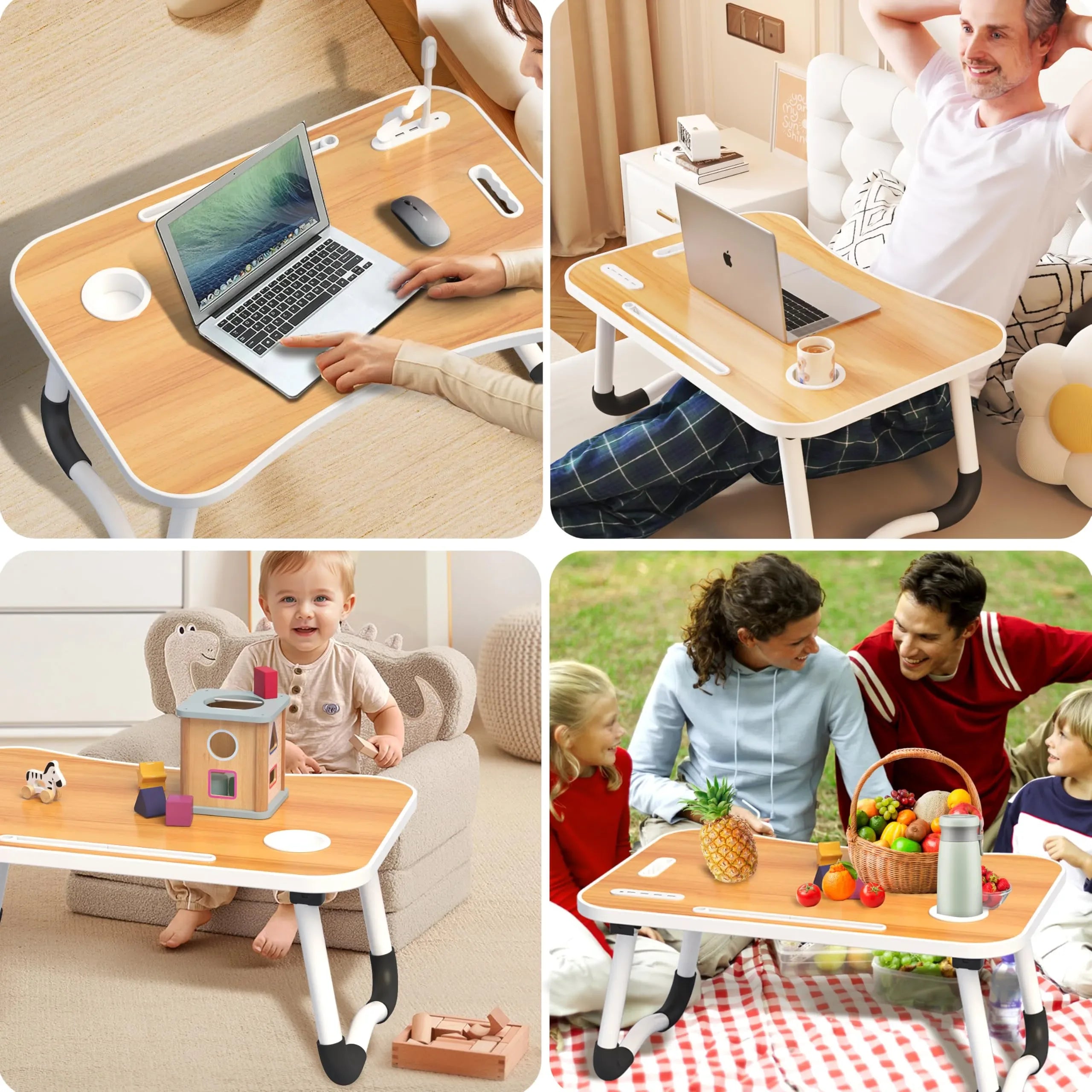 Coocoe Foldable Portable Laptop Stand Lap Desk