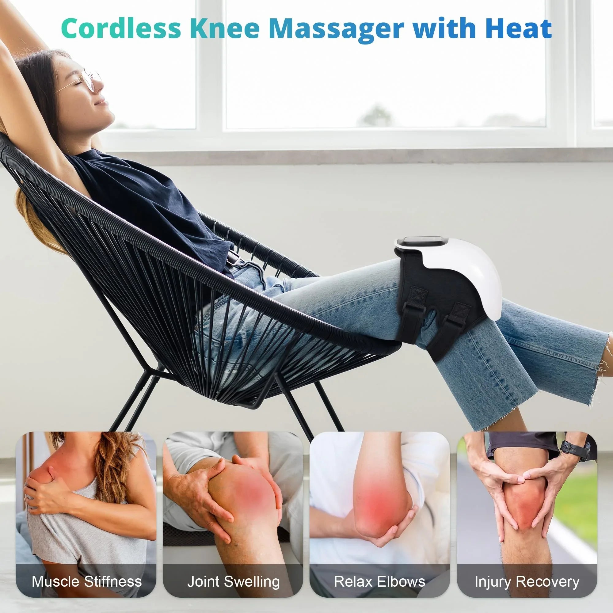Coocoe Cordless Heated Knee Massager