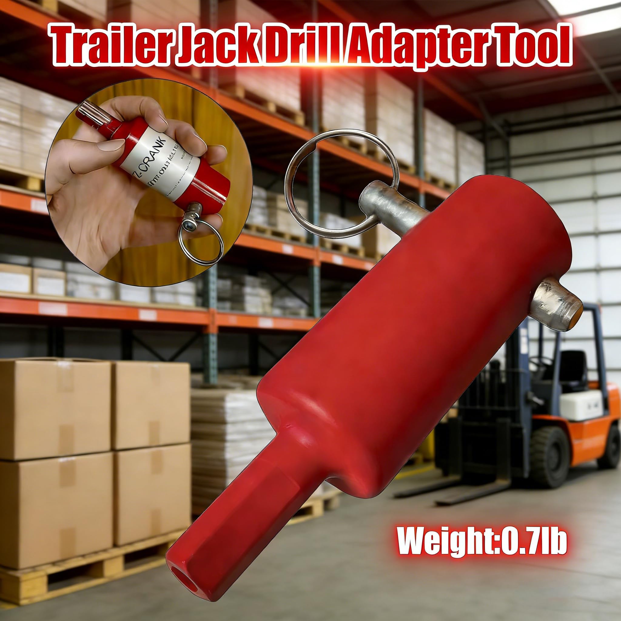 Coocoe Trailer Jack Drill Adapter